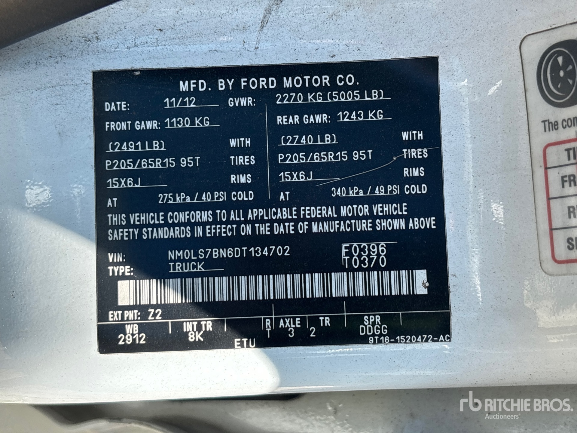 2013 Ford TRANSIT CONNECT