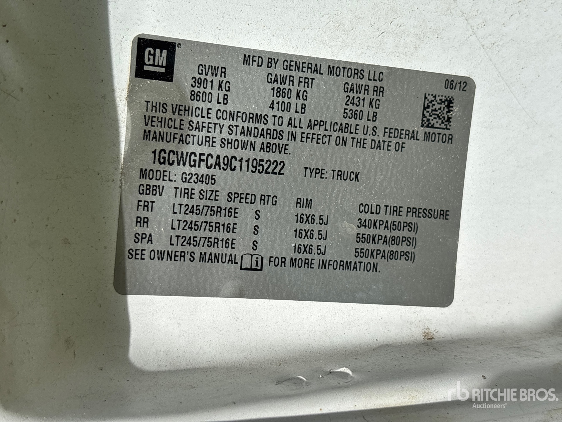2012 Chevrolet EXPRESS 2500