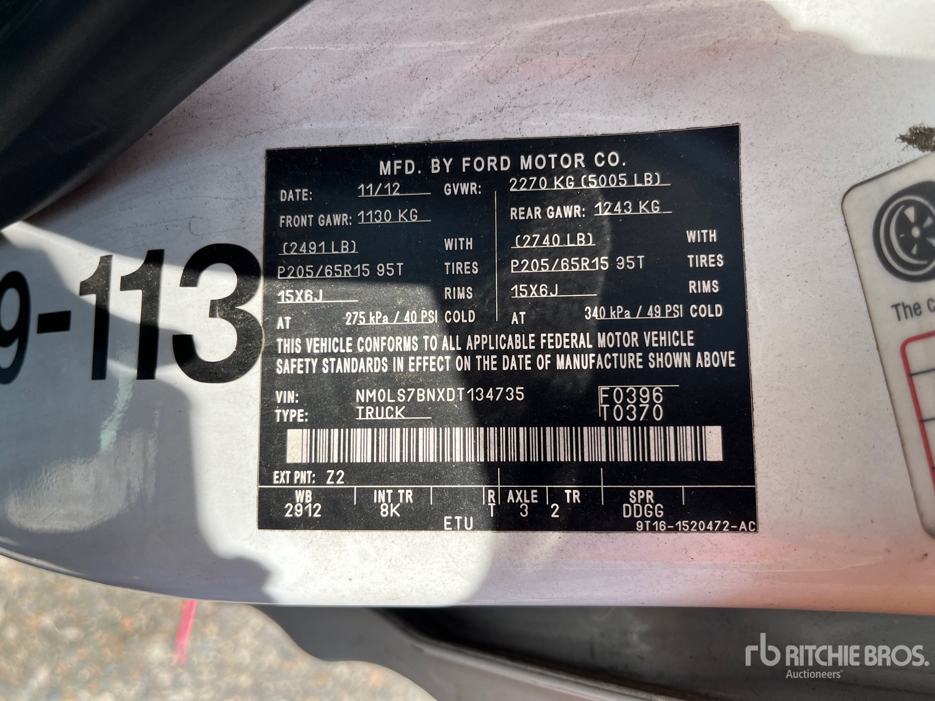 2013 Ford TRANSIT CONNECT
