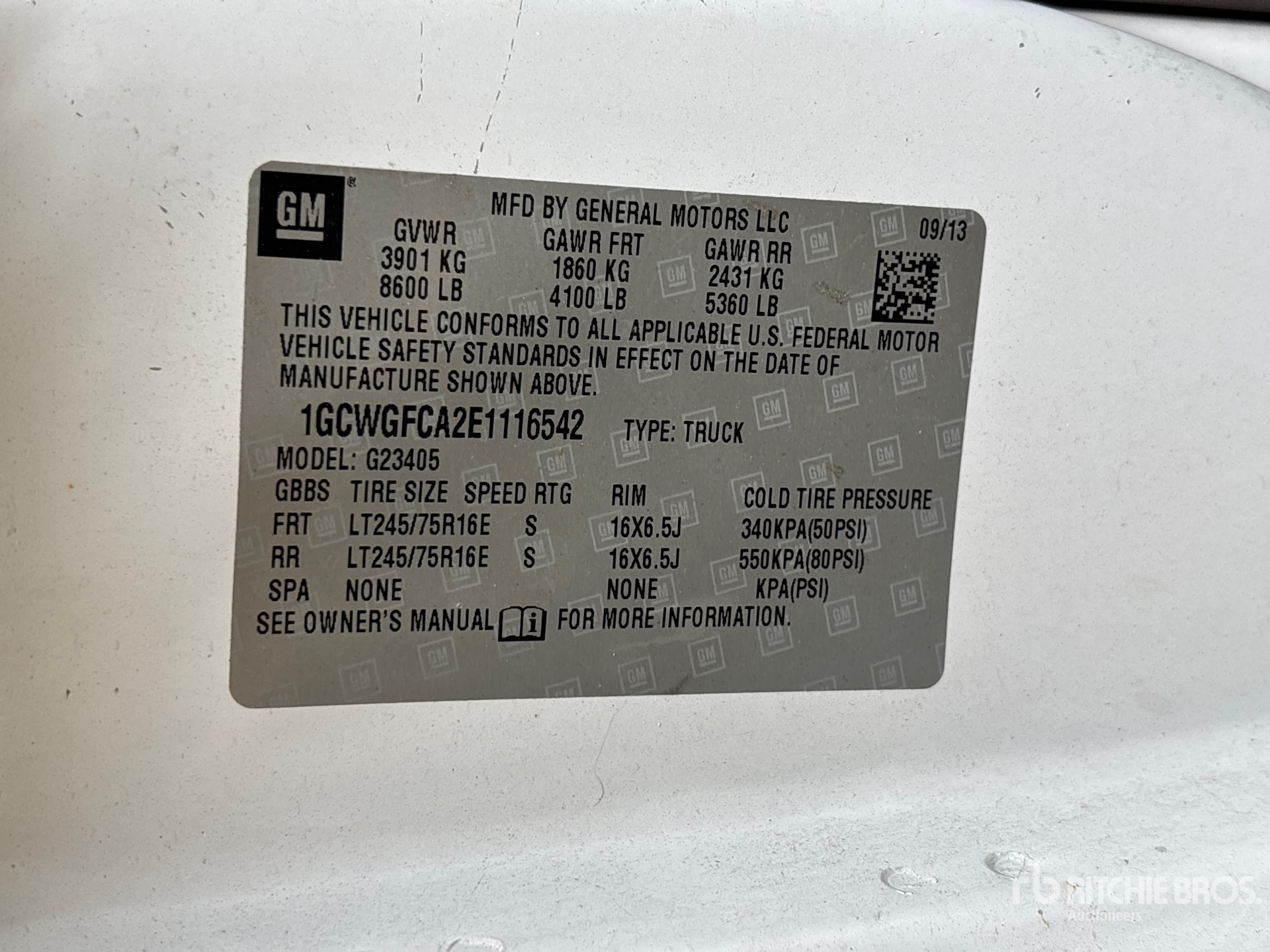 2014 Chevrolet EXPRESS 2500