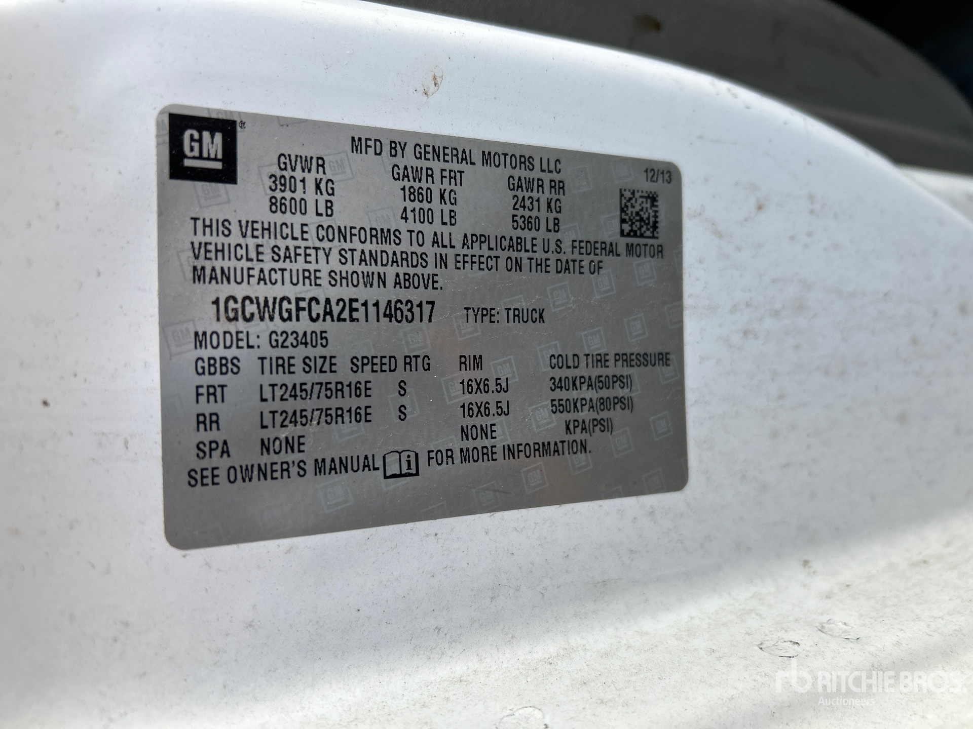 2014 Chevrolet EXPRESS 2500