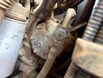 Engine with A/C Compressor