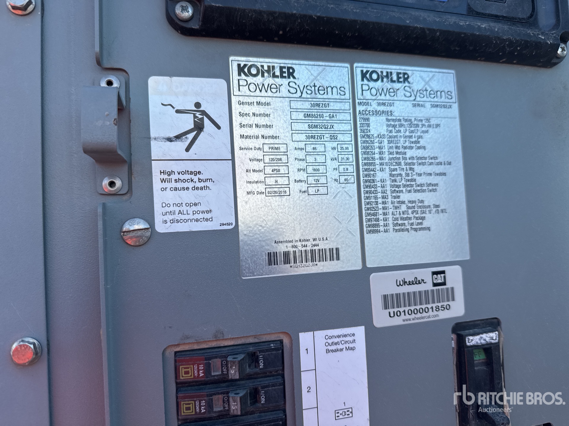 2016 Kohler 30REZGT