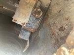 Undercarriage with Left Track Tensioner