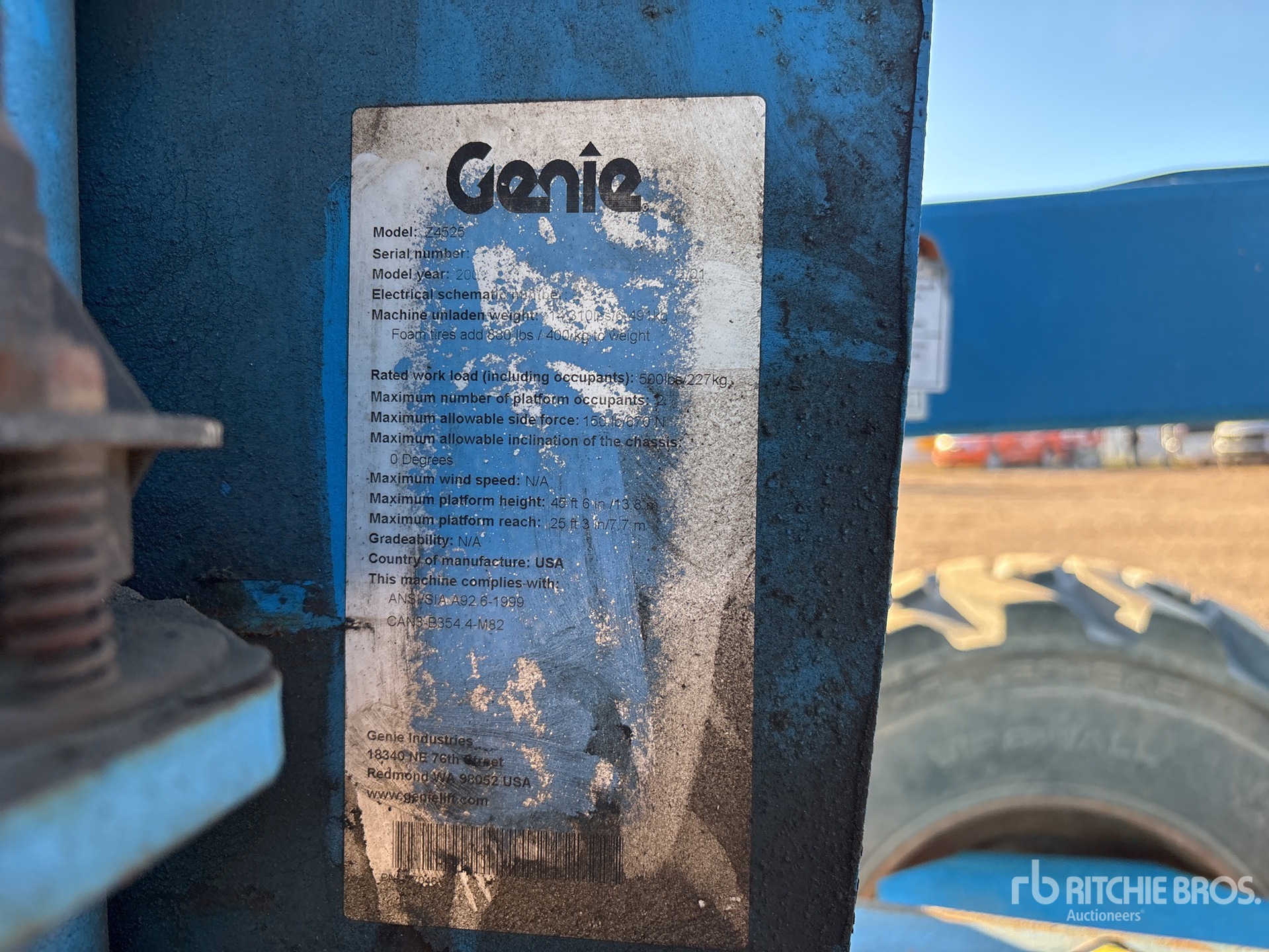 2001 Genie Z45/25