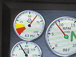 Control Station with Engine Oil Pressure