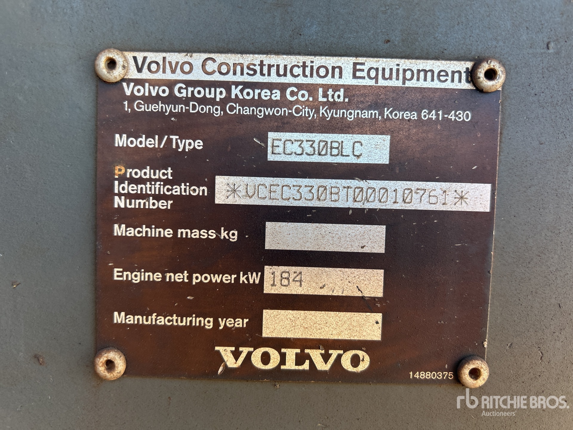 2006 Volvo EC330 BLC