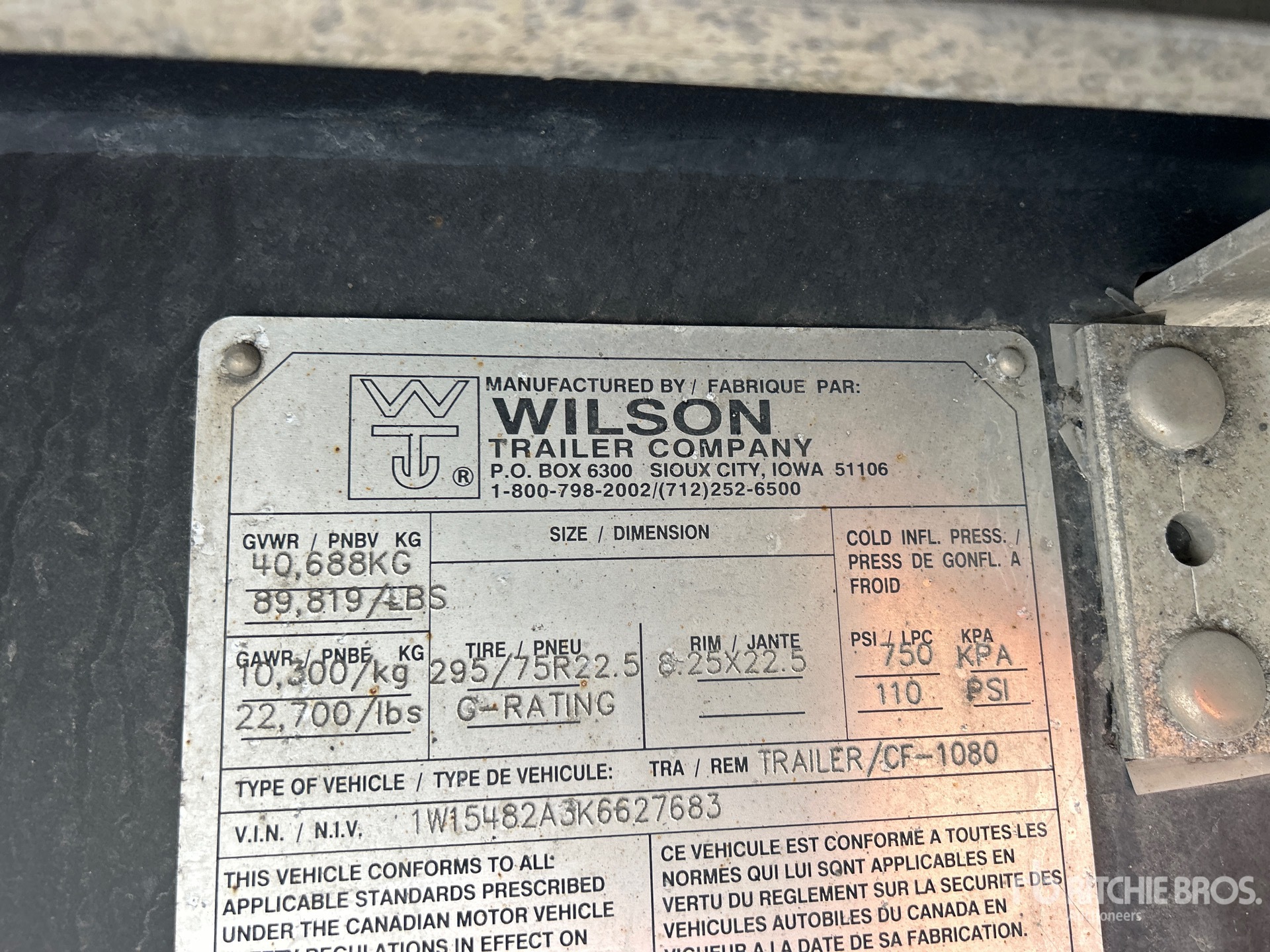 2019 Wilson 48 FT T/A SPREAD AXLE