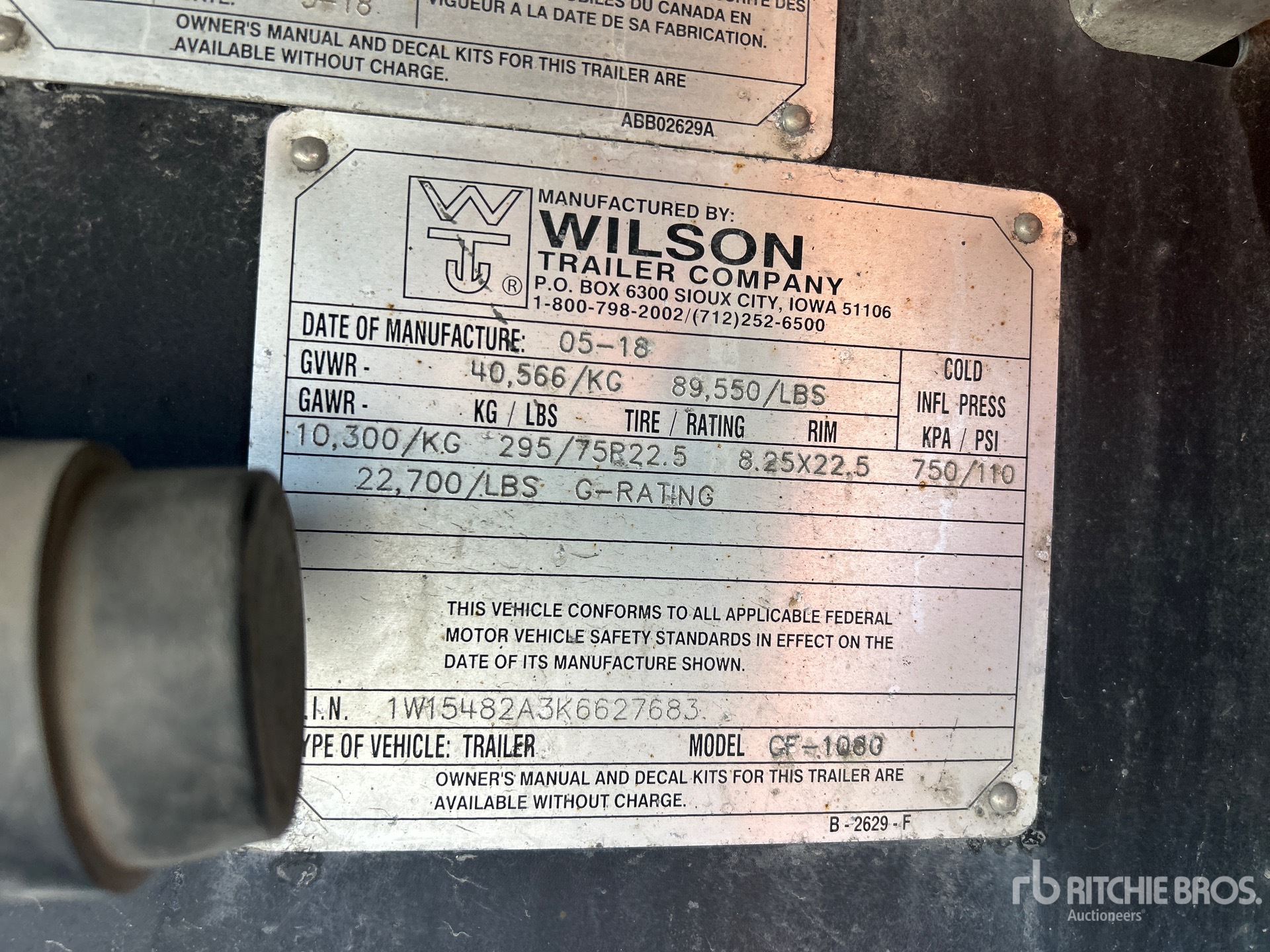 2019 Wilson 48 FT T/A SPREAD AXLE