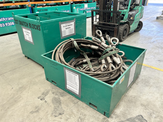 Quantity of (8) 22t Snatch Blocks