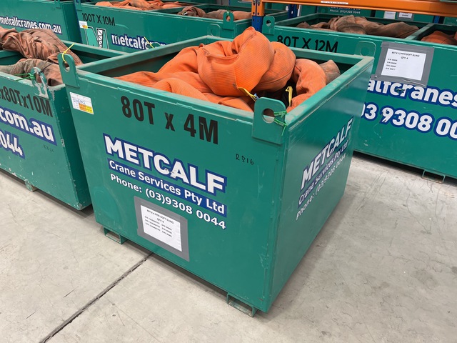 Quantity of (6) 80t x 4 m Soft Sling