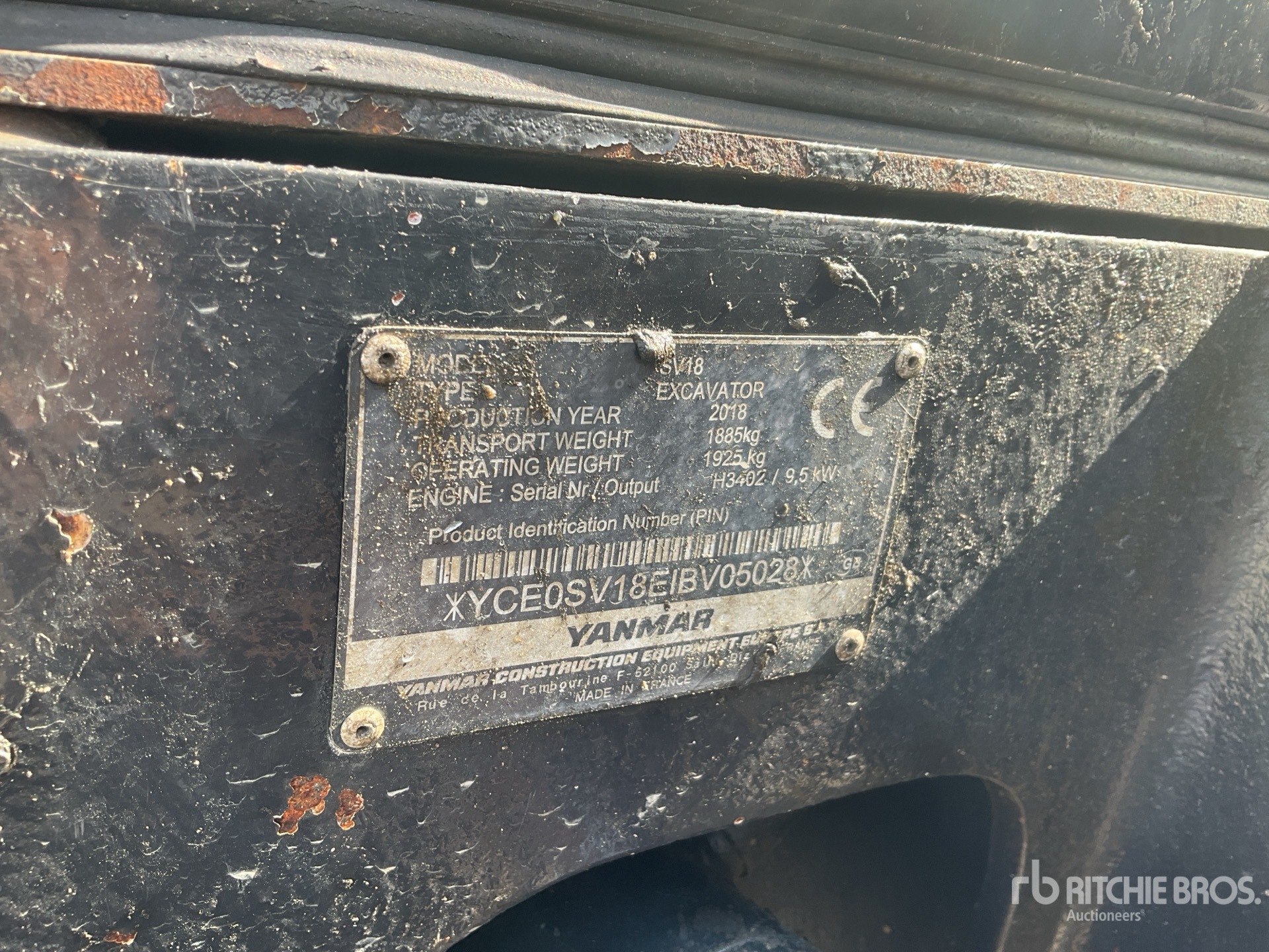 2018 Yanmar SV18