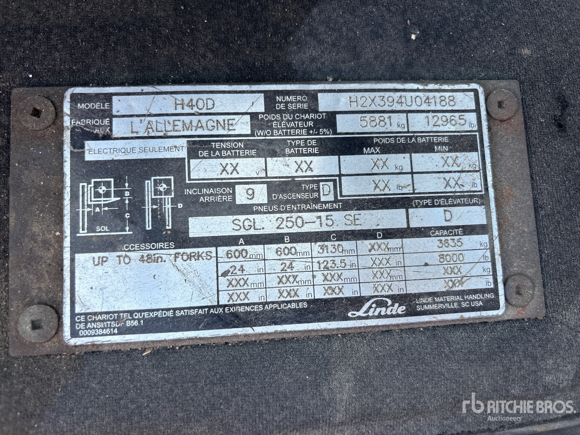 2007 Linde H40D