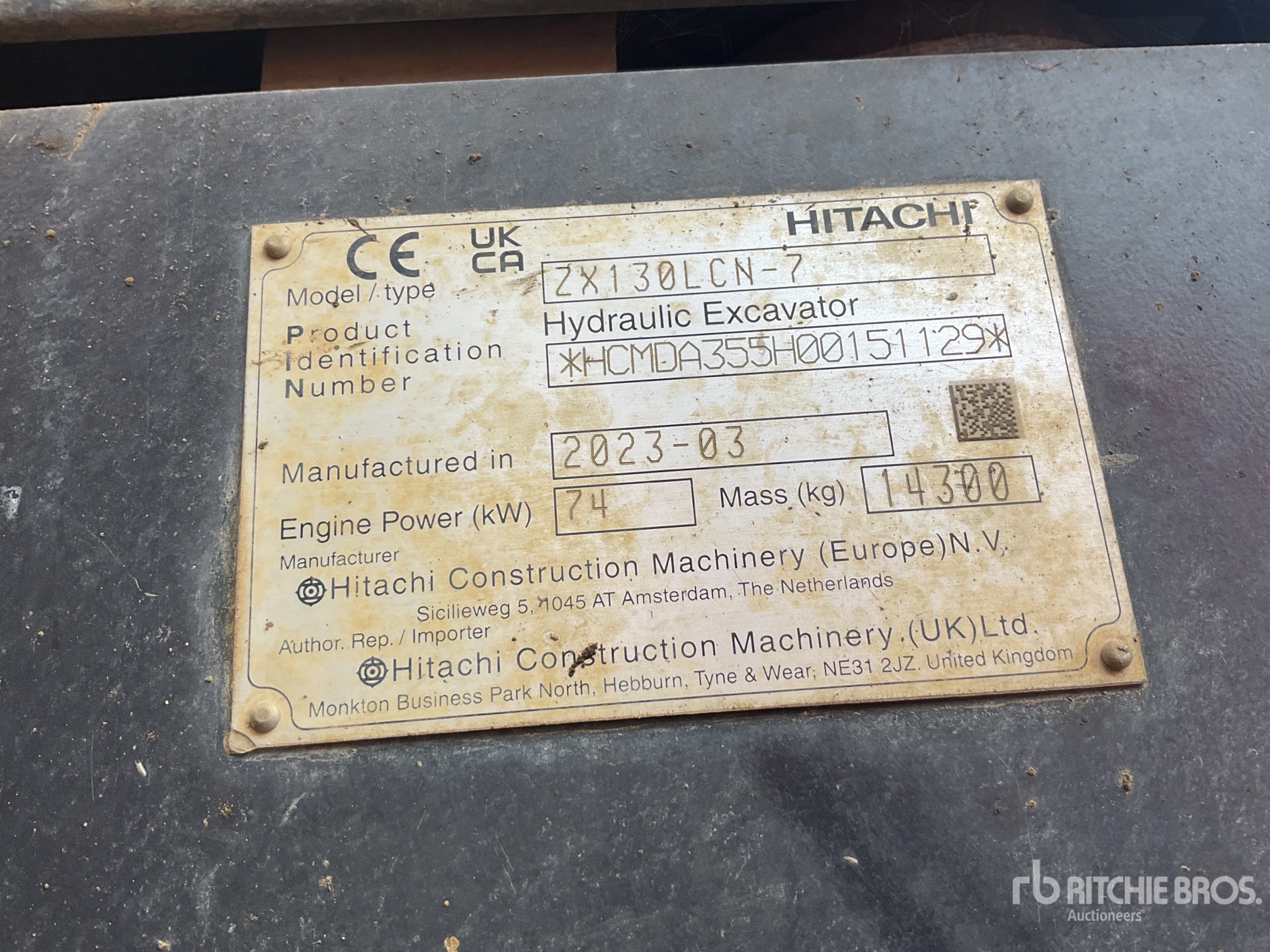 2023 Hitachi ZX130LCN-7