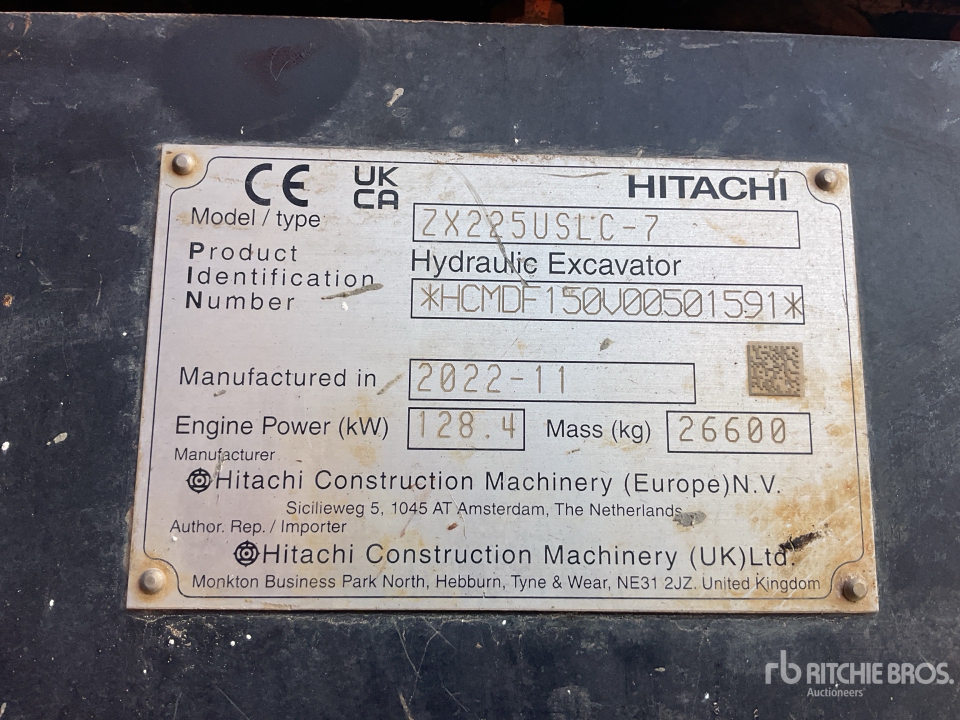 2022 Hitachi ZX225USLC-7