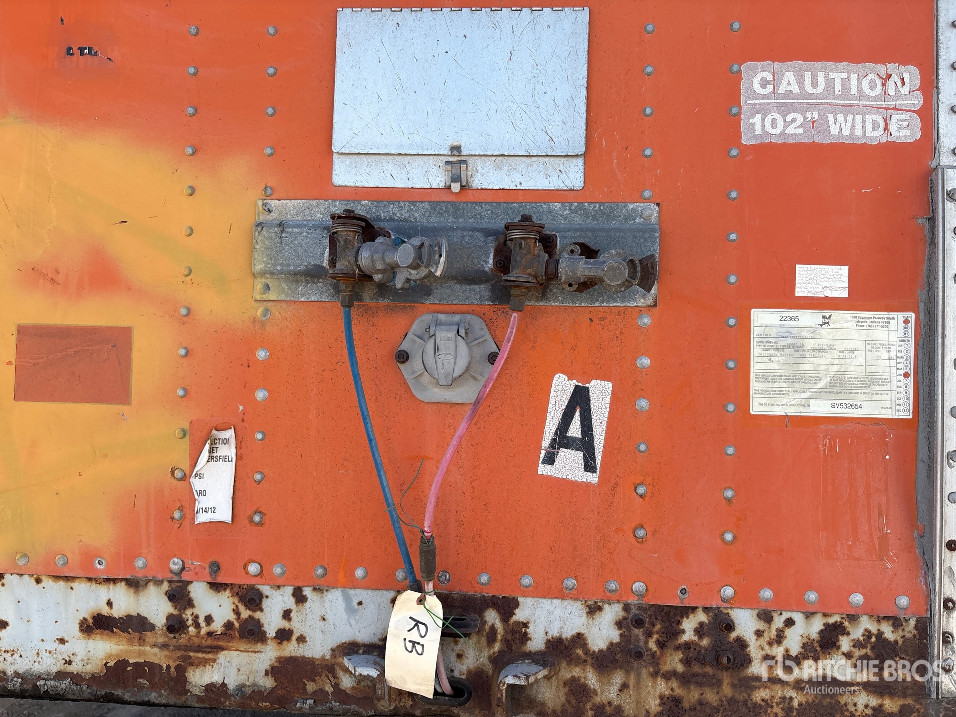1999 Wabash 53 ft x 102 in T/A