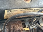 Engine with Emission Label