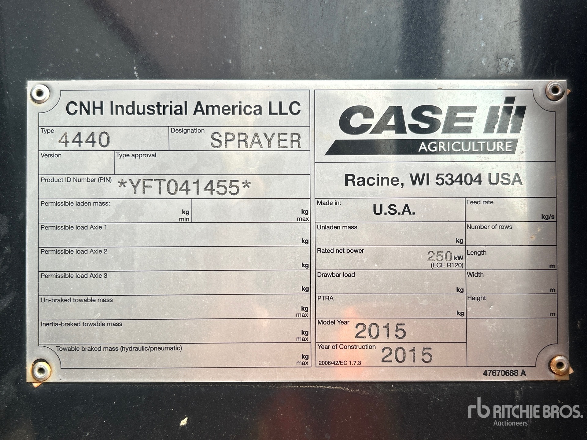2015 Case Ih PATRIOT 4440