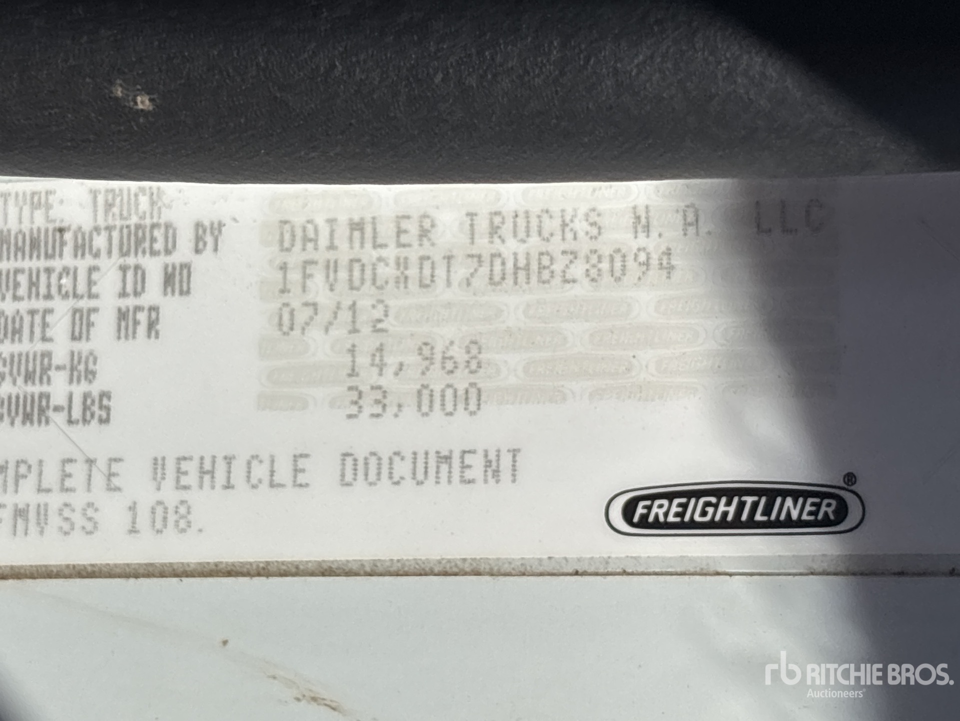 2013 Freightliner M2 106