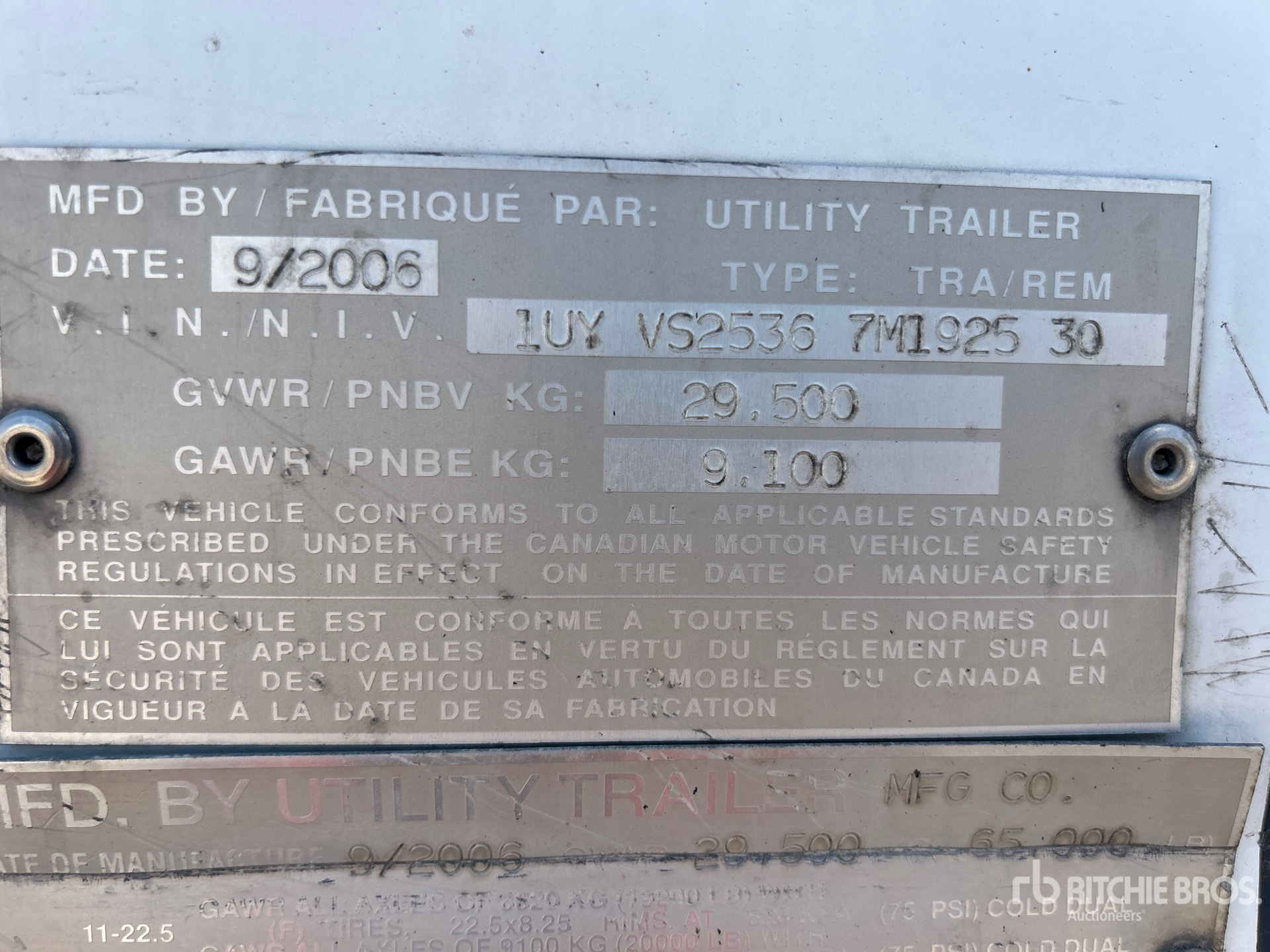 2007 Utility VS2RA