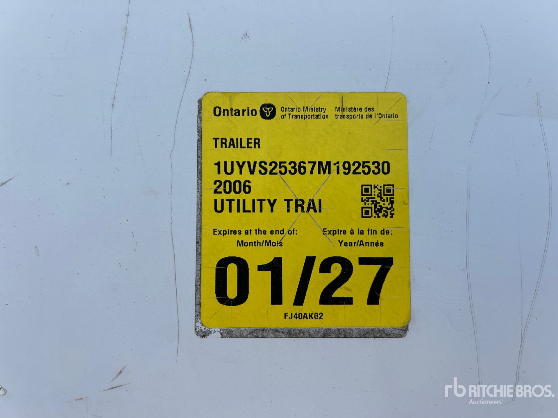 2007 Utility VS2RA