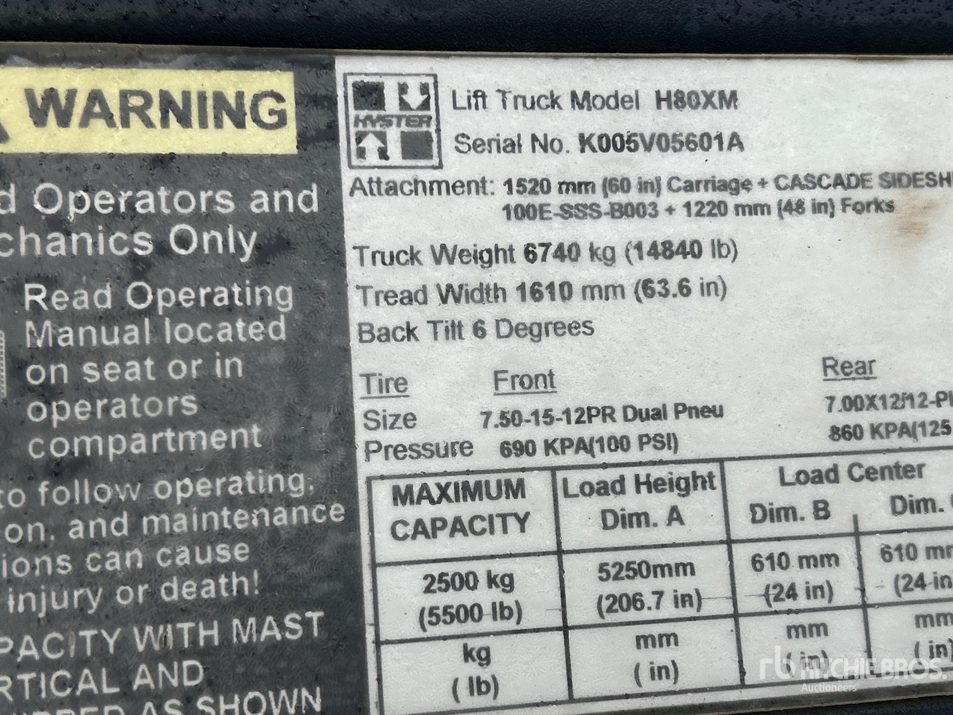 Photo of 2004 Hyster H80-XM