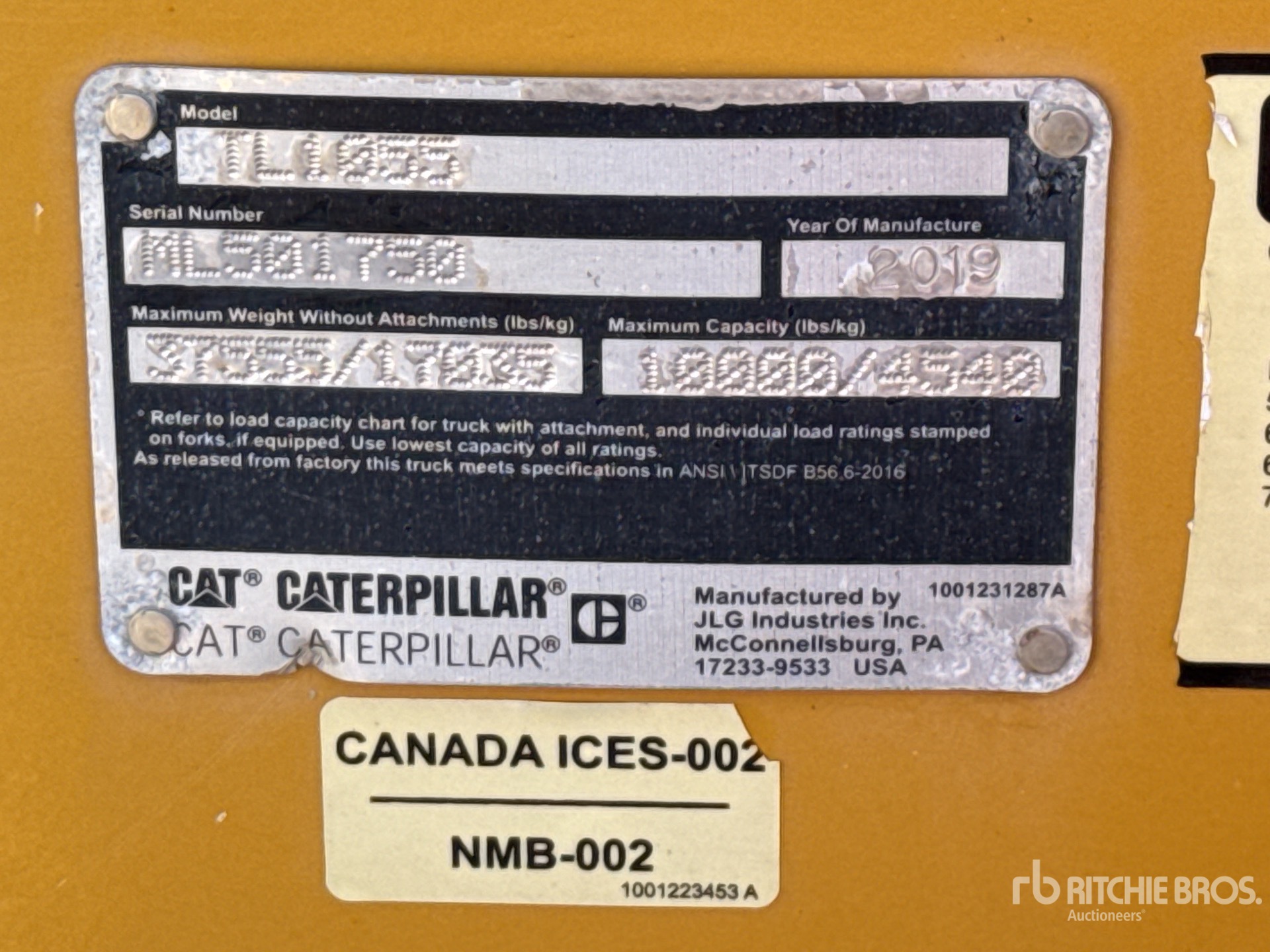 2019 Caterpillar TL1055D