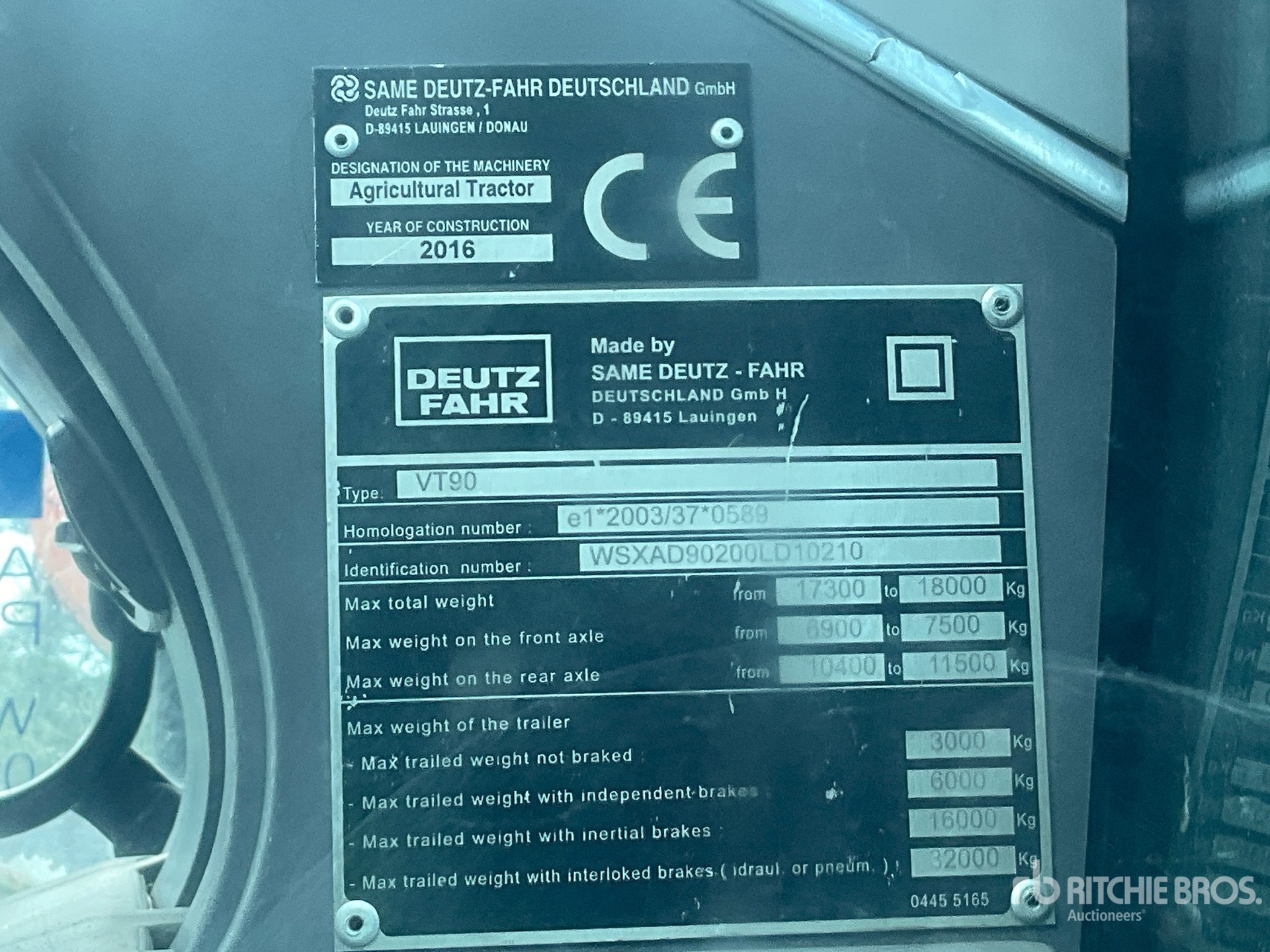 2016 Deutz-Fahr AGROTRON 9290 T