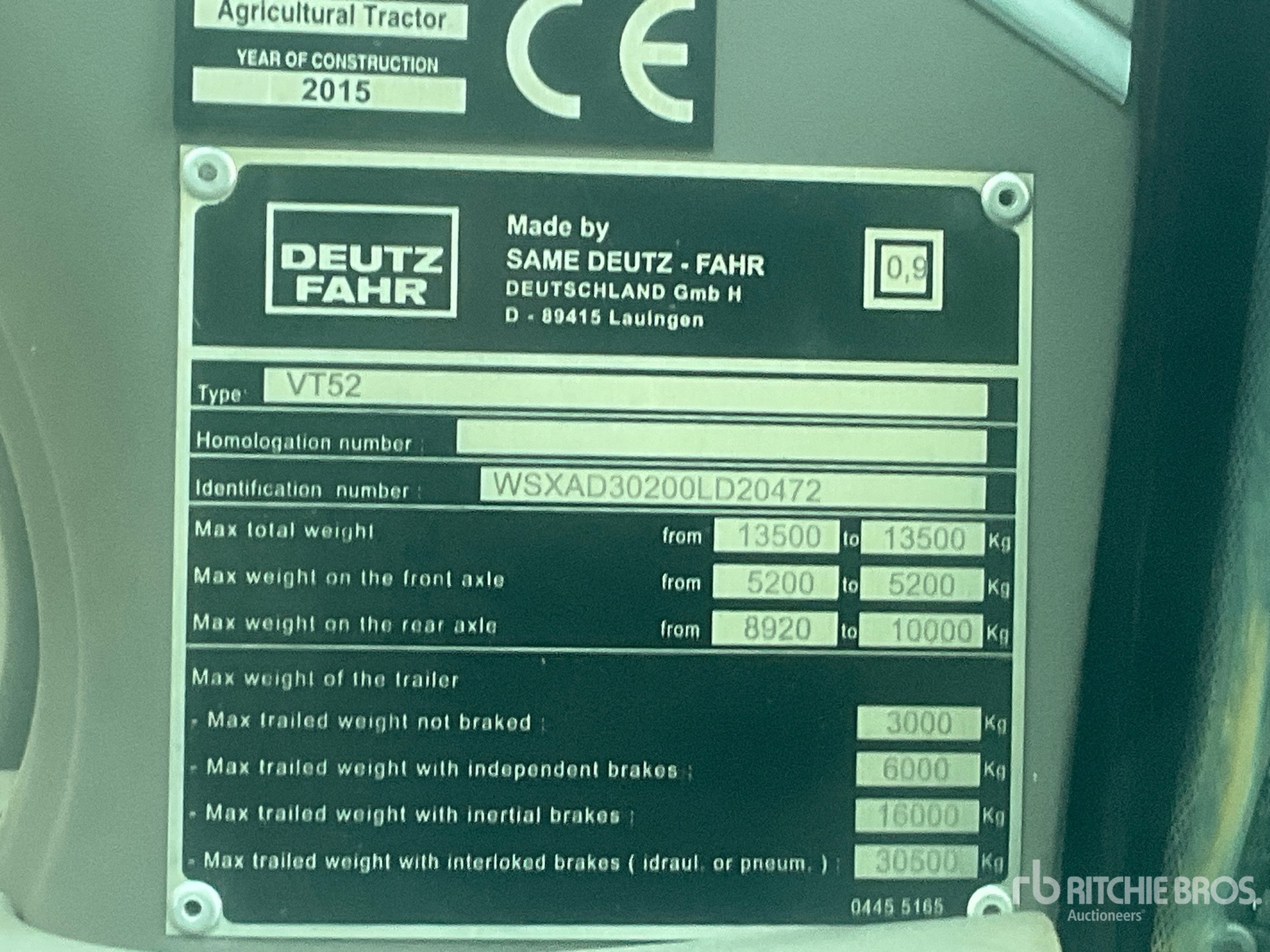 2015 Deutz-Fahr AGROTRON 7250TT