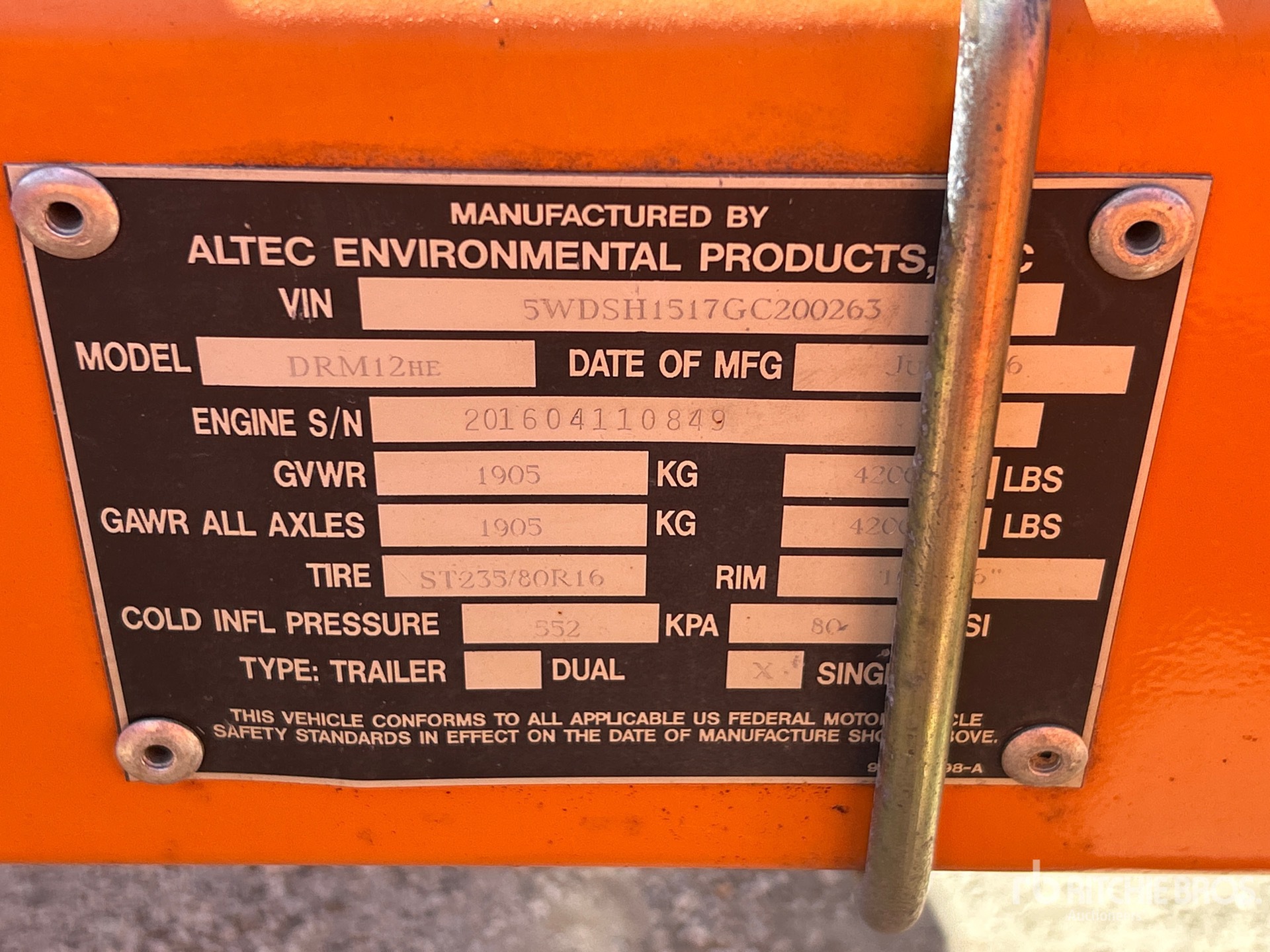 2016 Altec DRM 12 HE