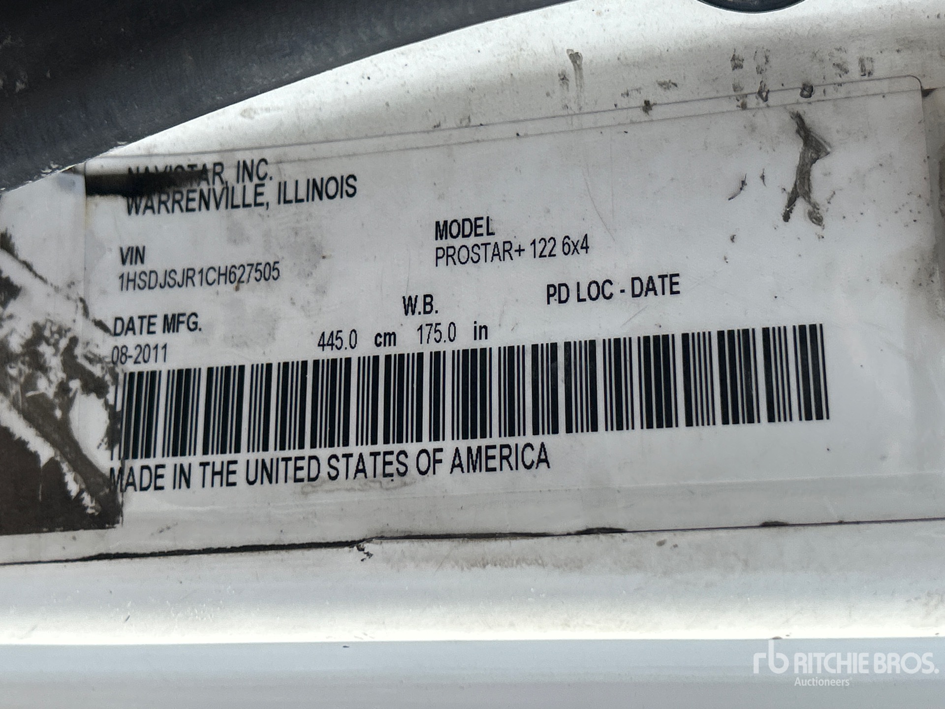 2012 International PROSTAR+ 122
