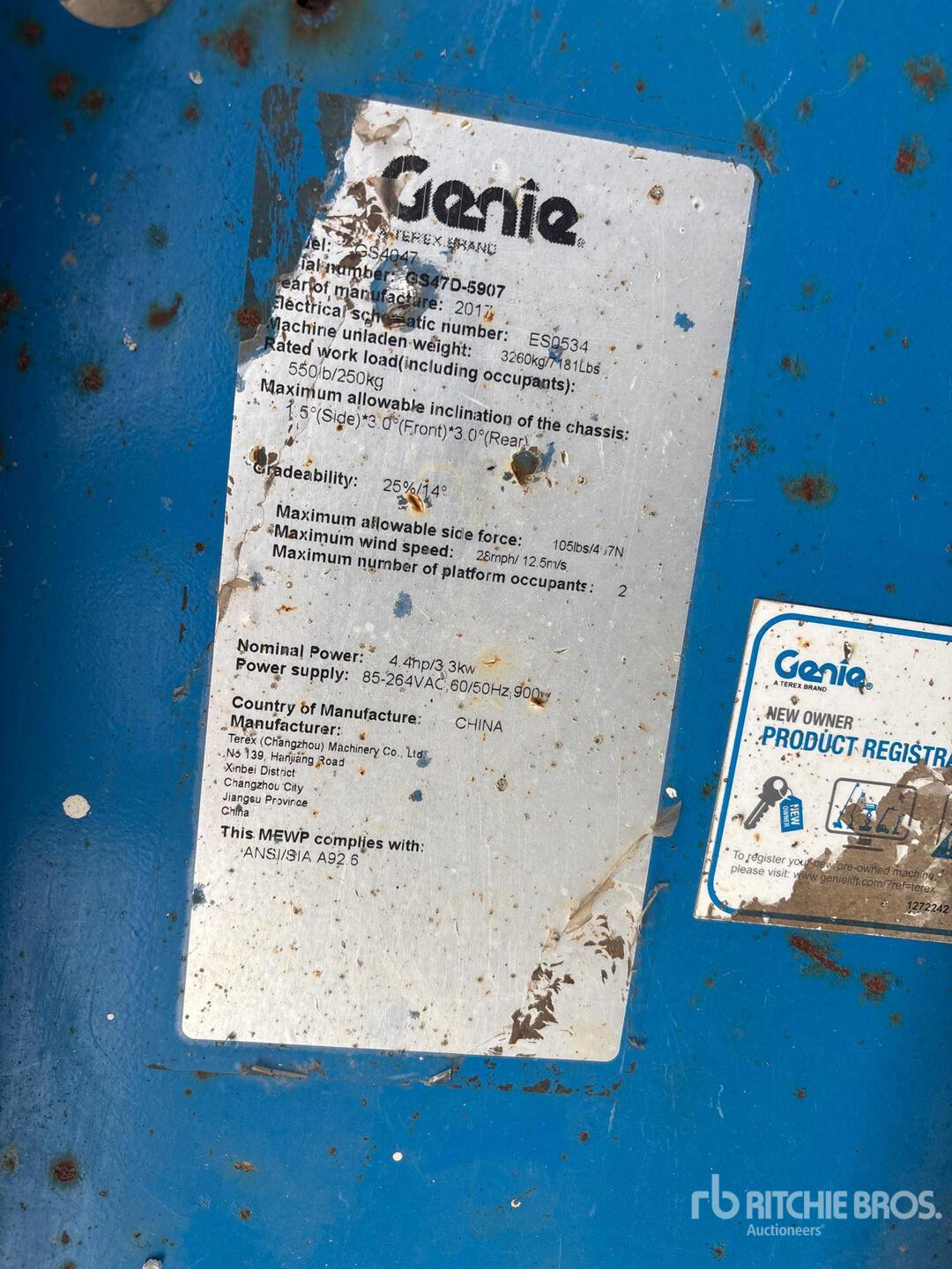 2017 Genie GS-4047