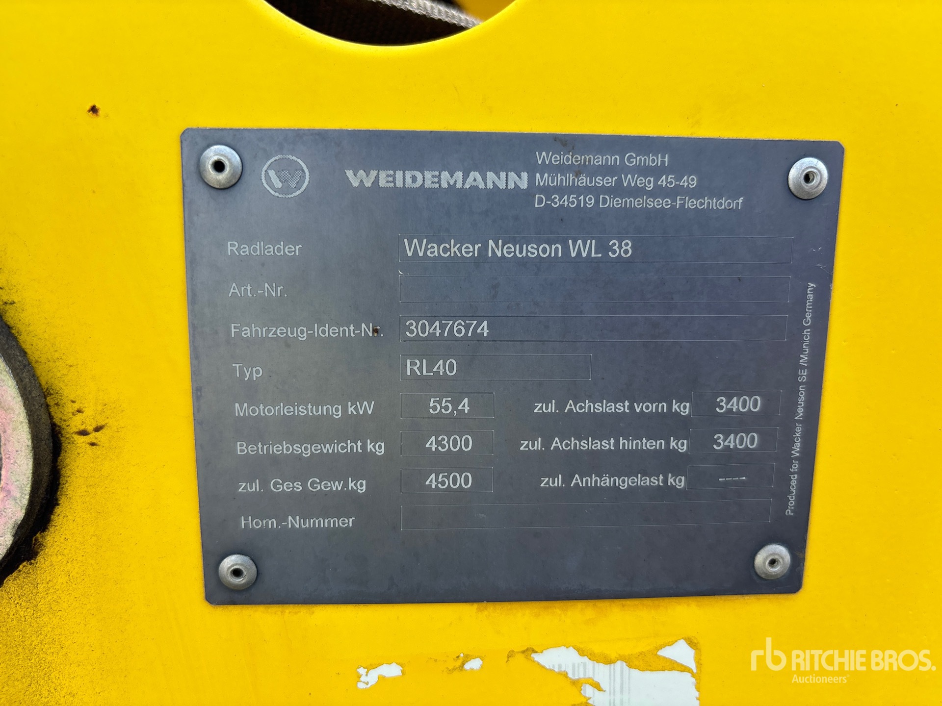 2018 Wacker Neuson WL38
