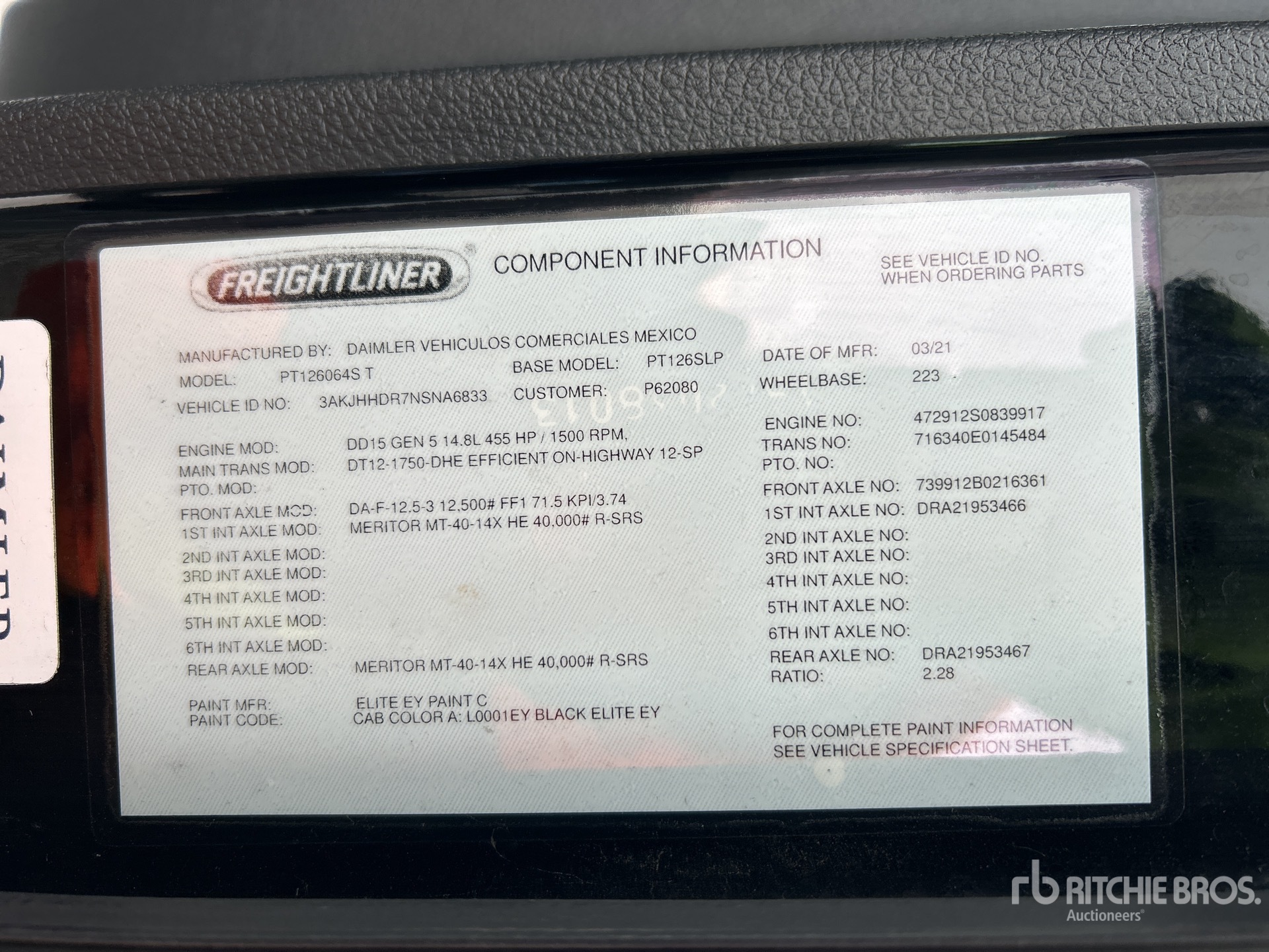 2022 Freightliner CASCADIA 126