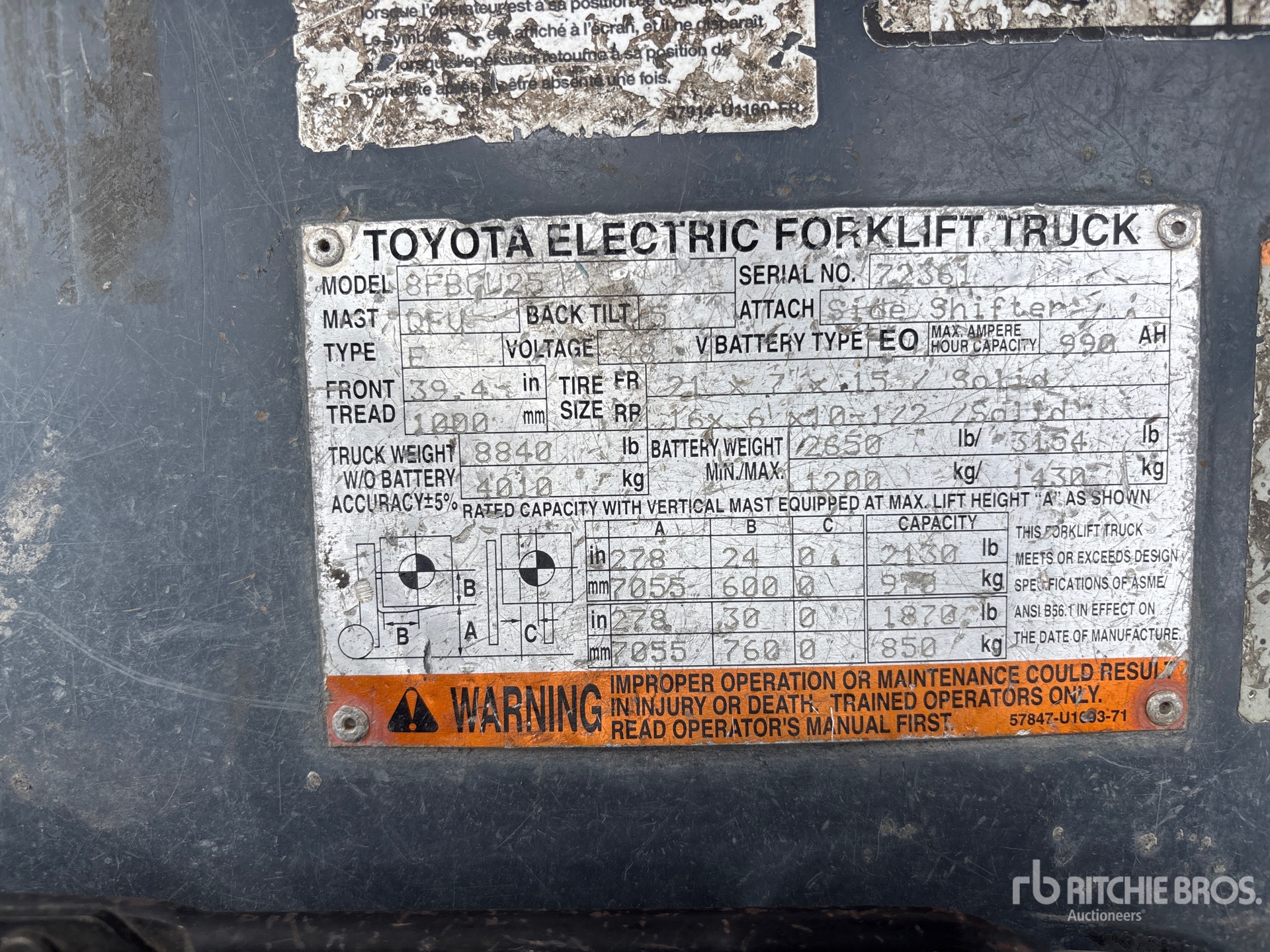 2016 Toyota 8FBCU25