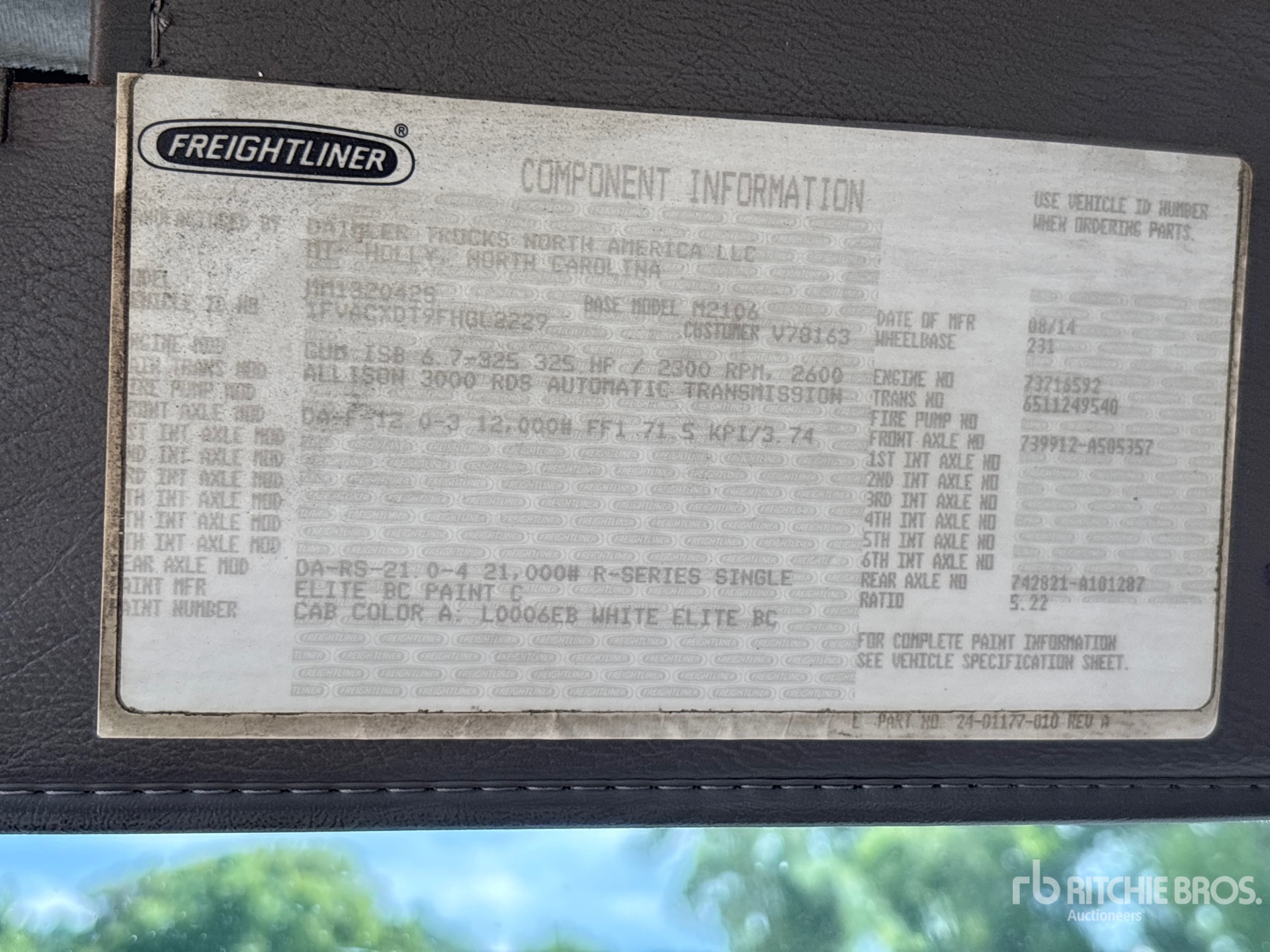 2015 Freightliner M2 106