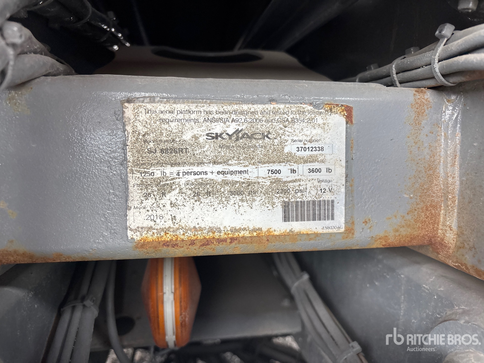 2018 Skyjack SJ6826 RT