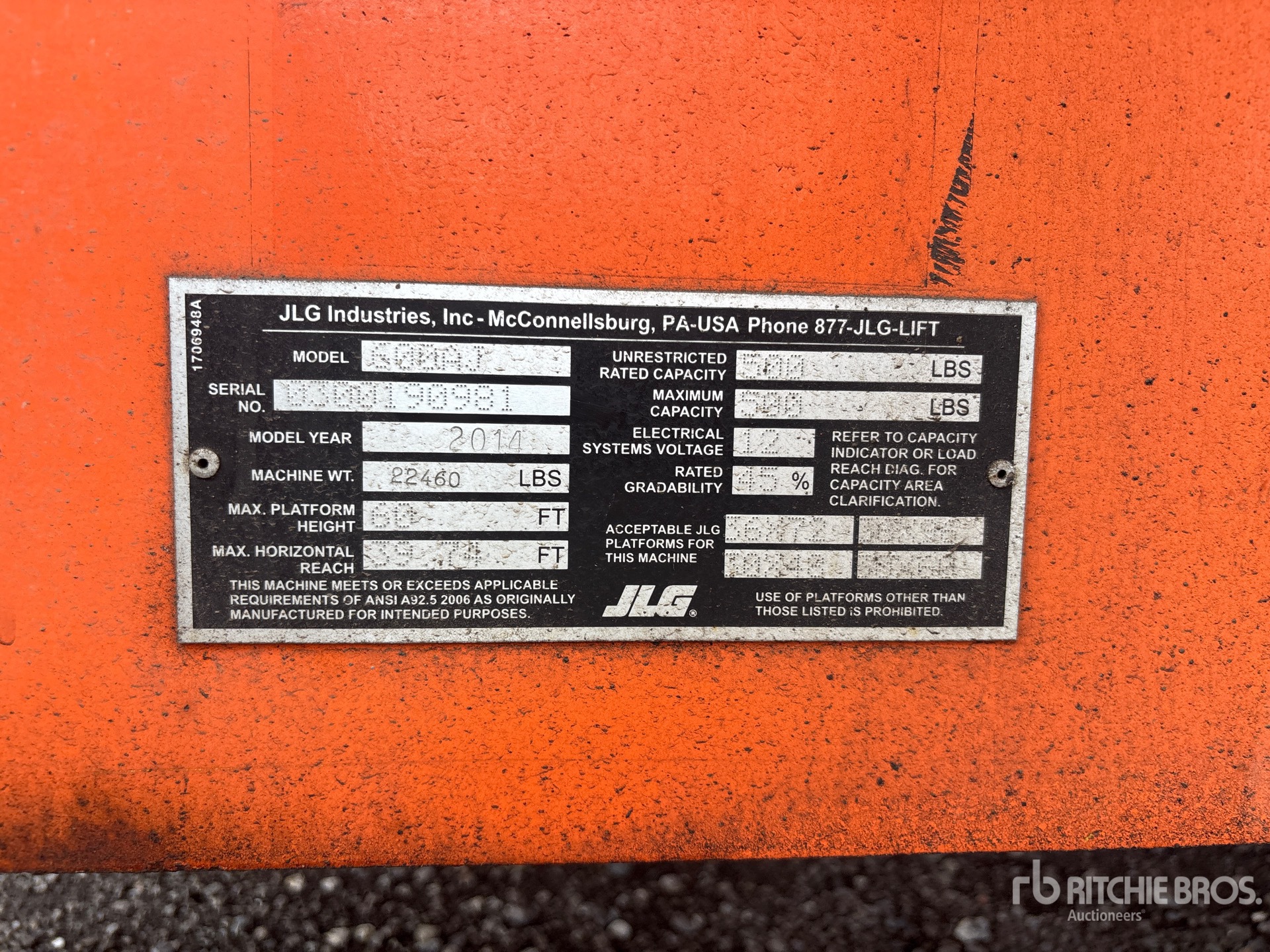2014 JLG 600AJ