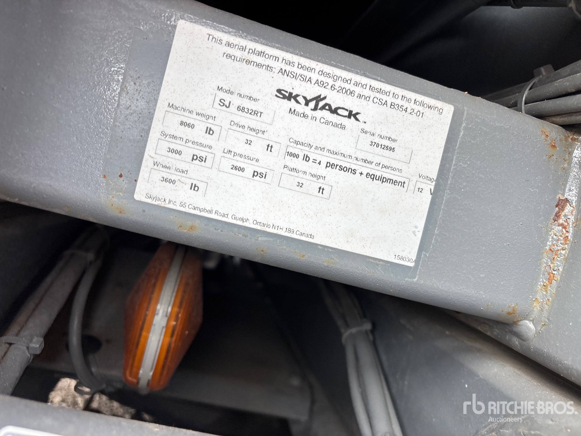 2018 Skyjack SJ6832RT