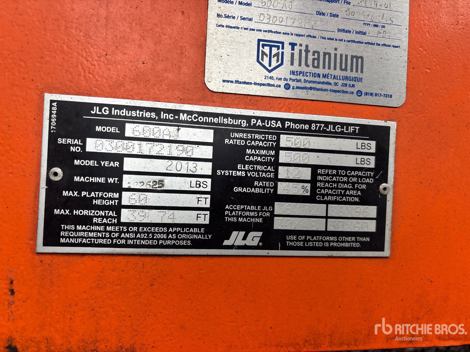 2013 JLG 600AJ
