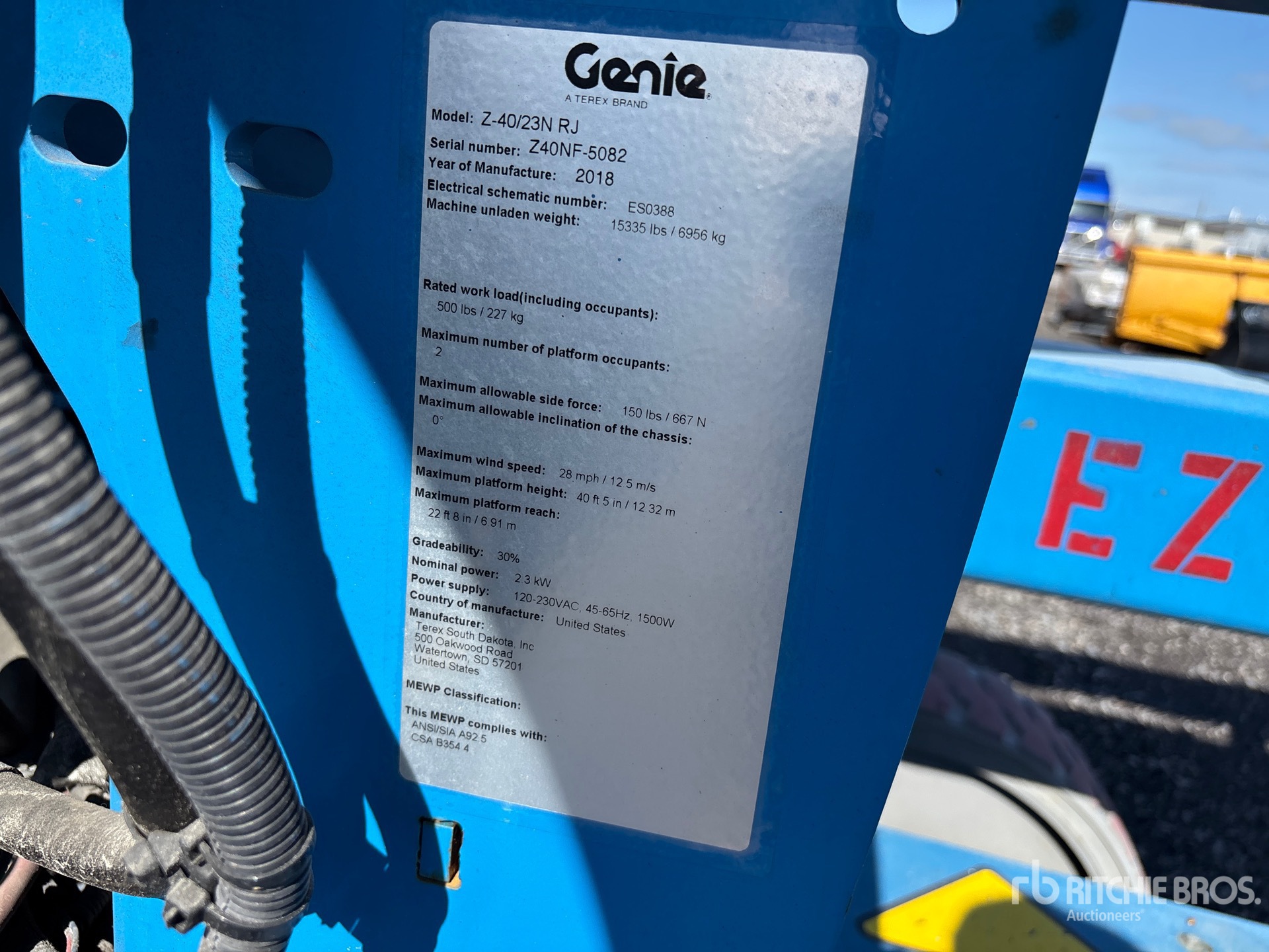 2018 Genie Z40/23NRJ