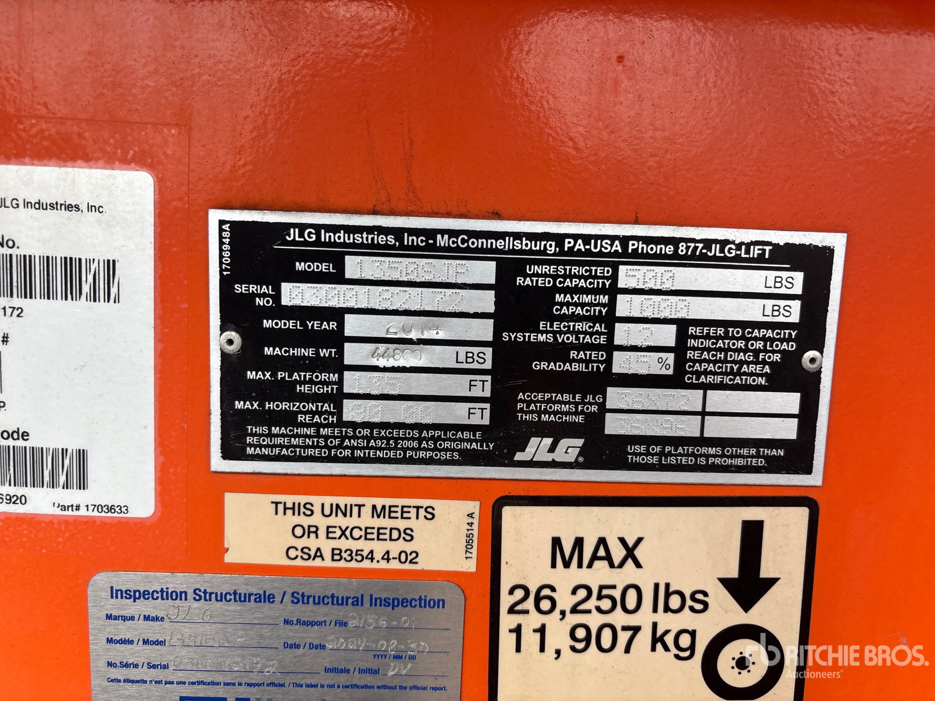 2014 JLG 1350SJP