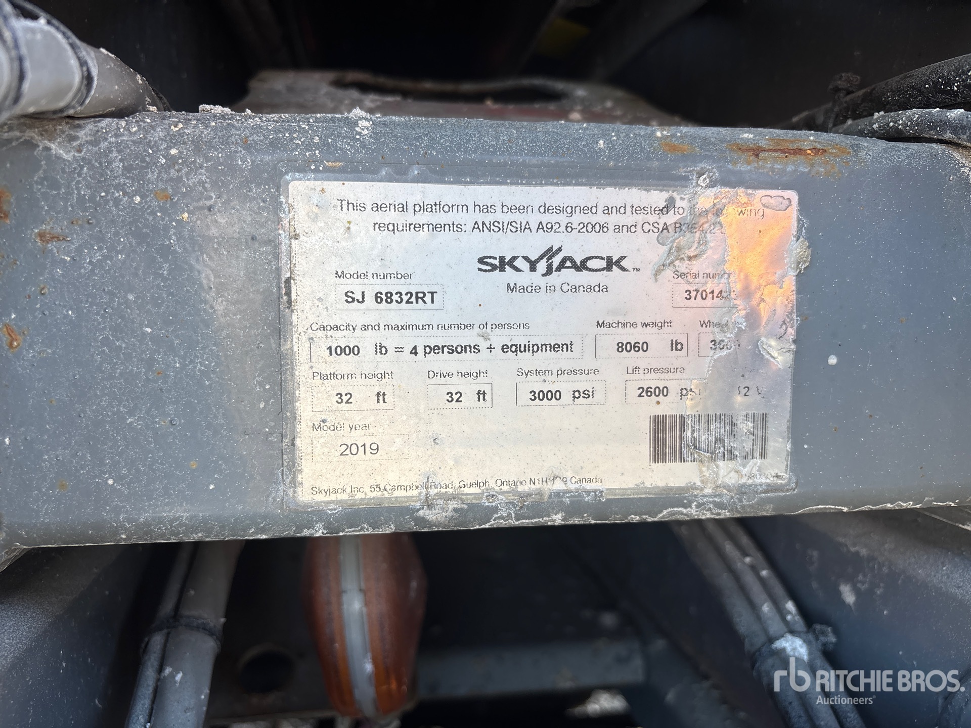 2019 Skyjack SJ6832 RT