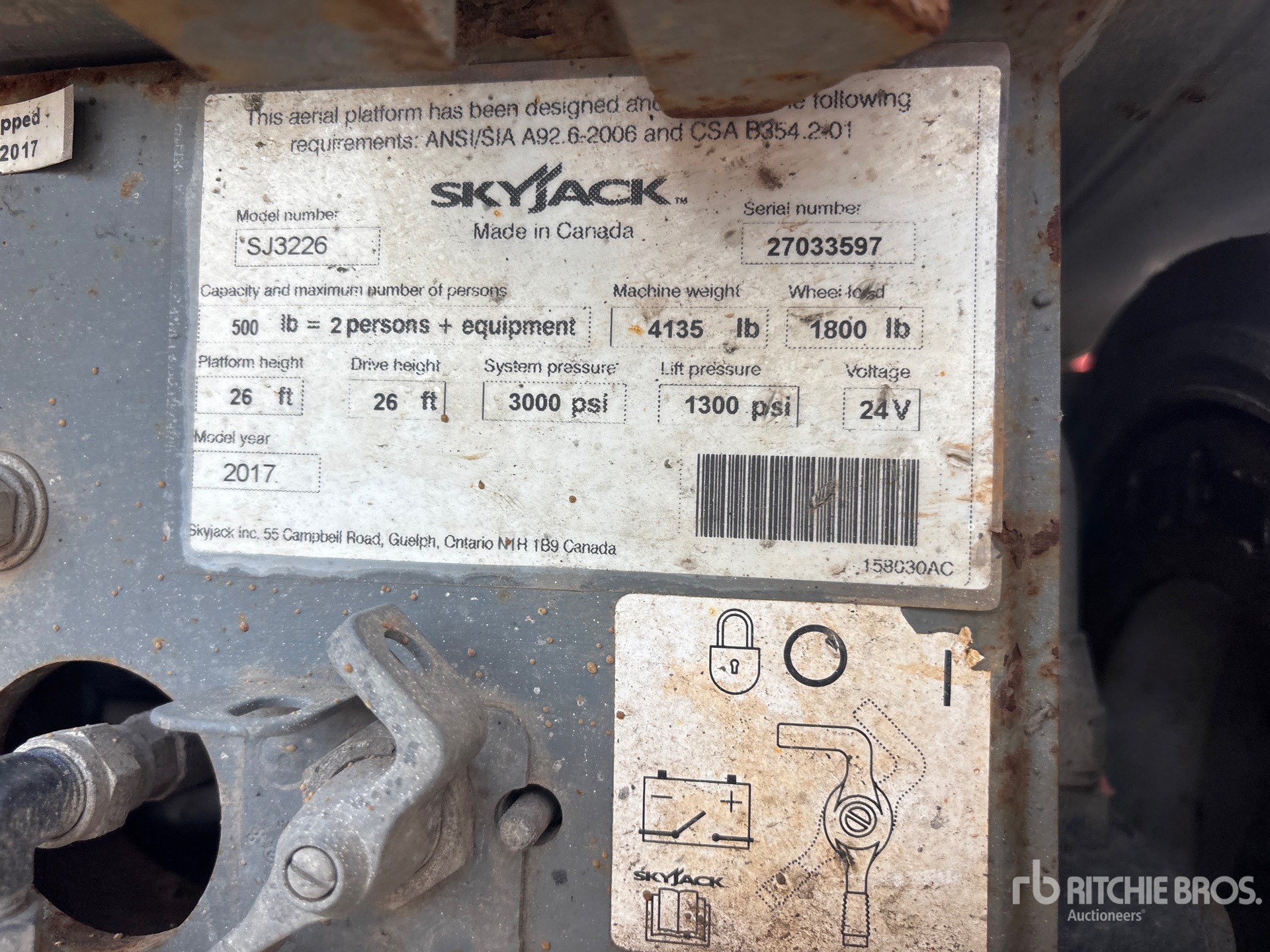 2017 Skyjack SJIII3226
