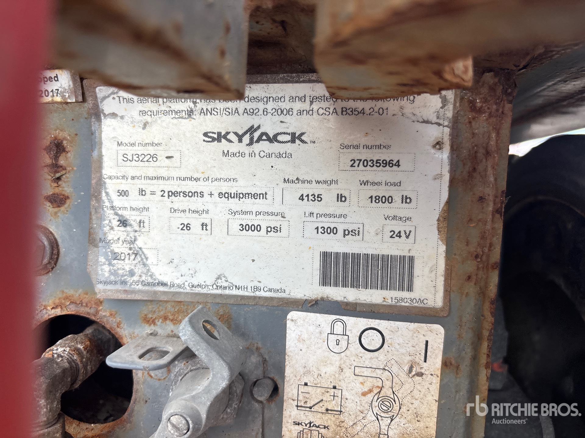2017 Skyjack SJIII3226