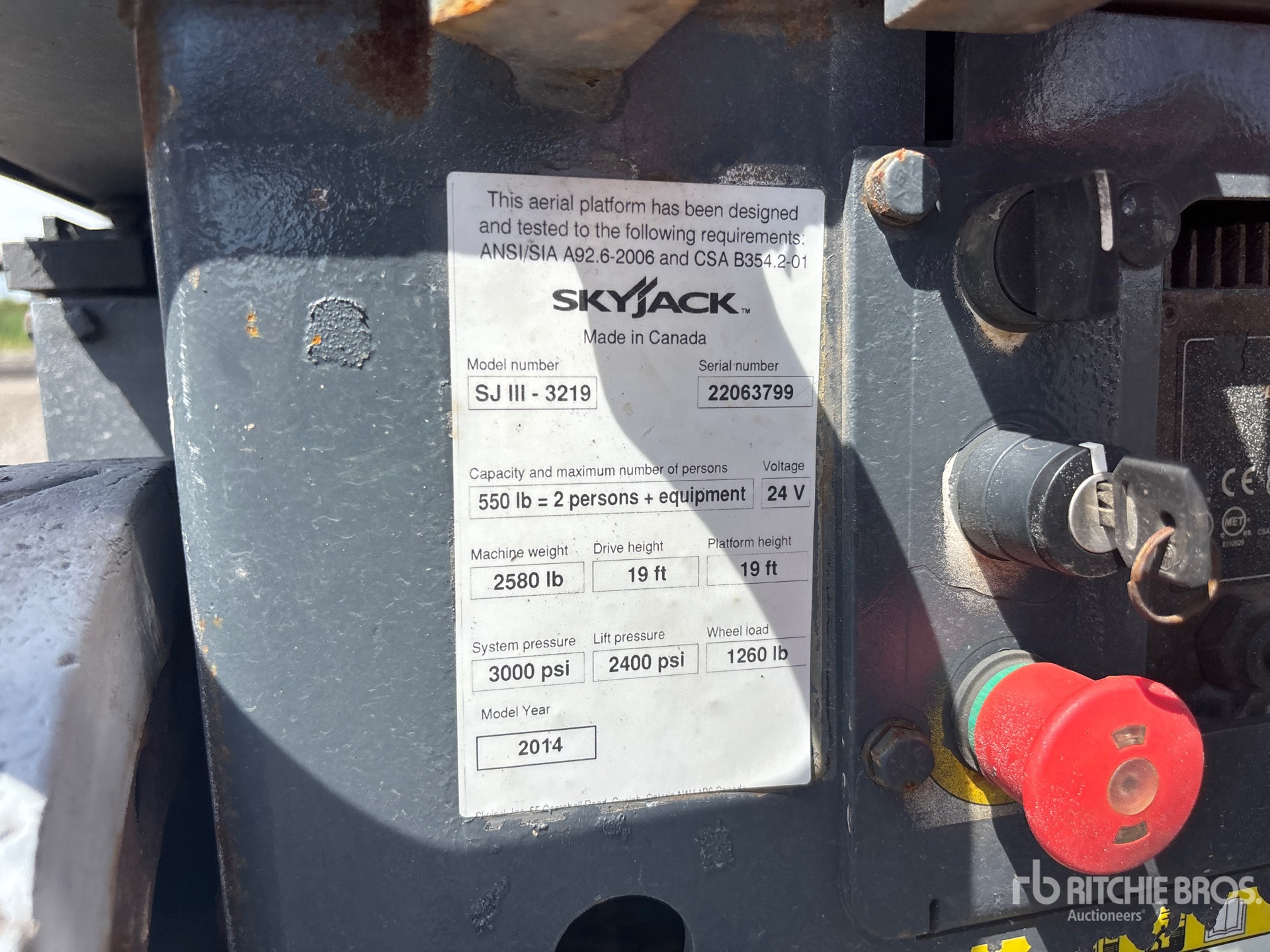2014 Skyjack SJIII-3219