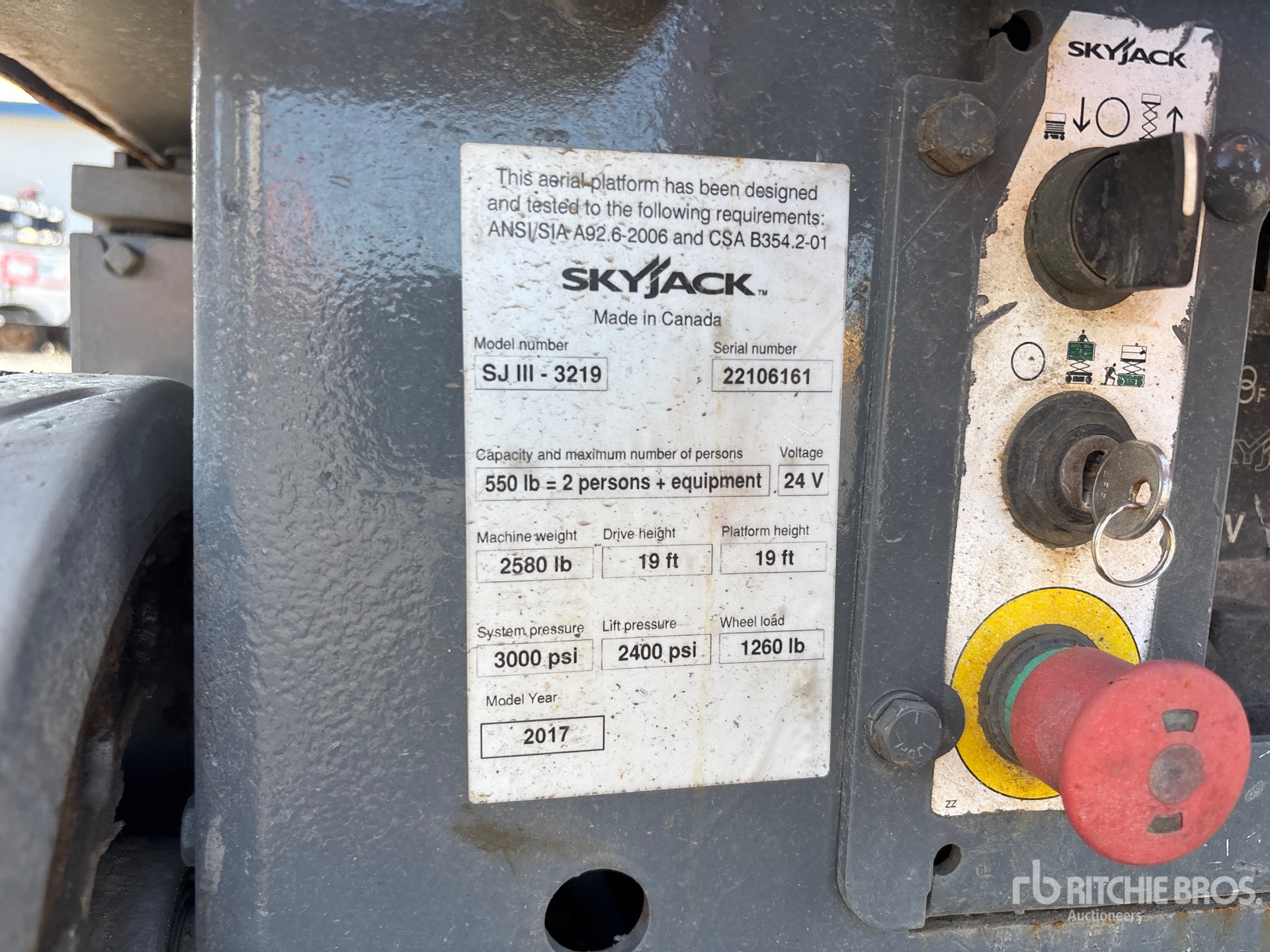 2017 Skyjack SJIII-3219