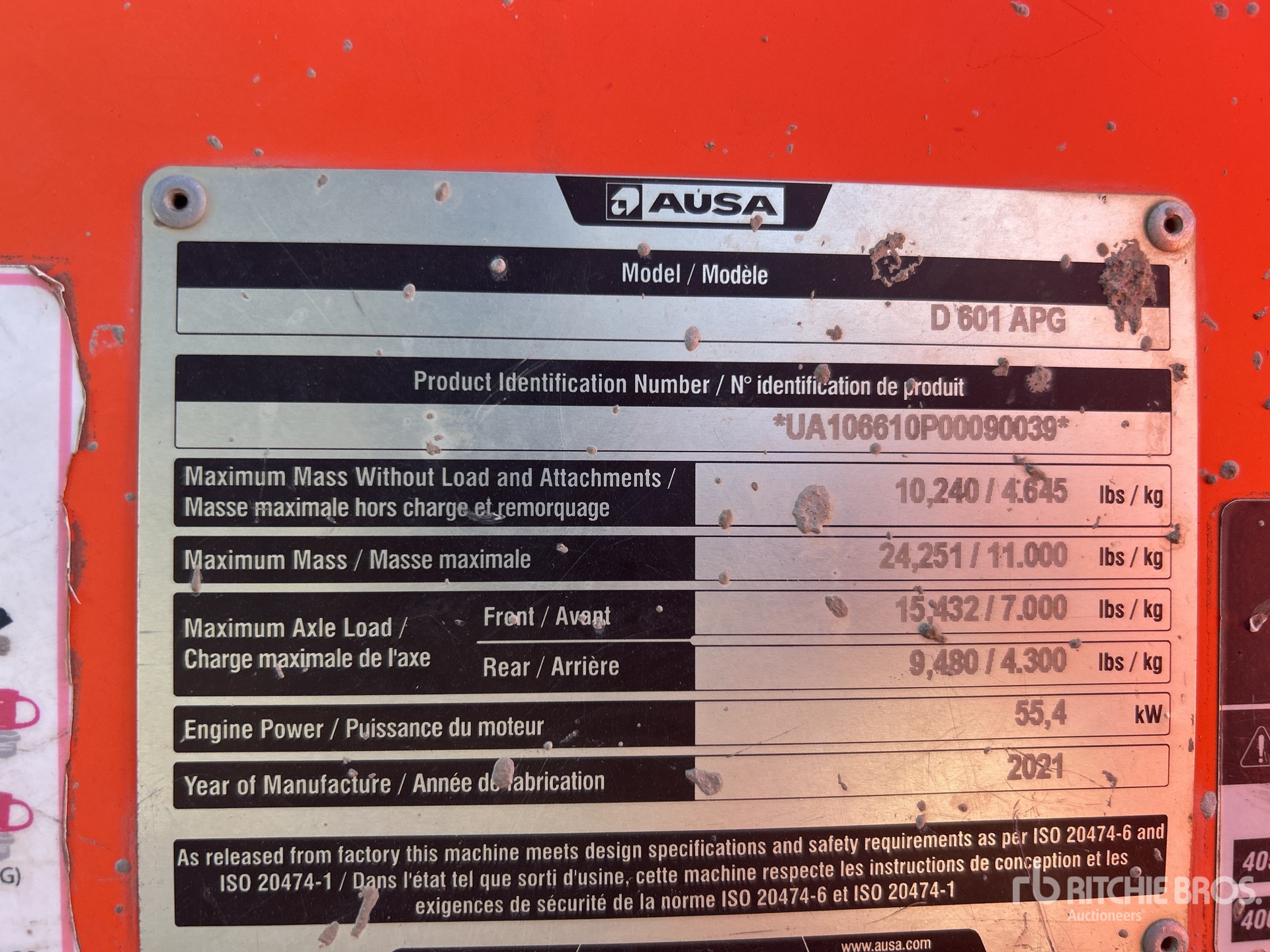 2022 Ausa D601 AHG