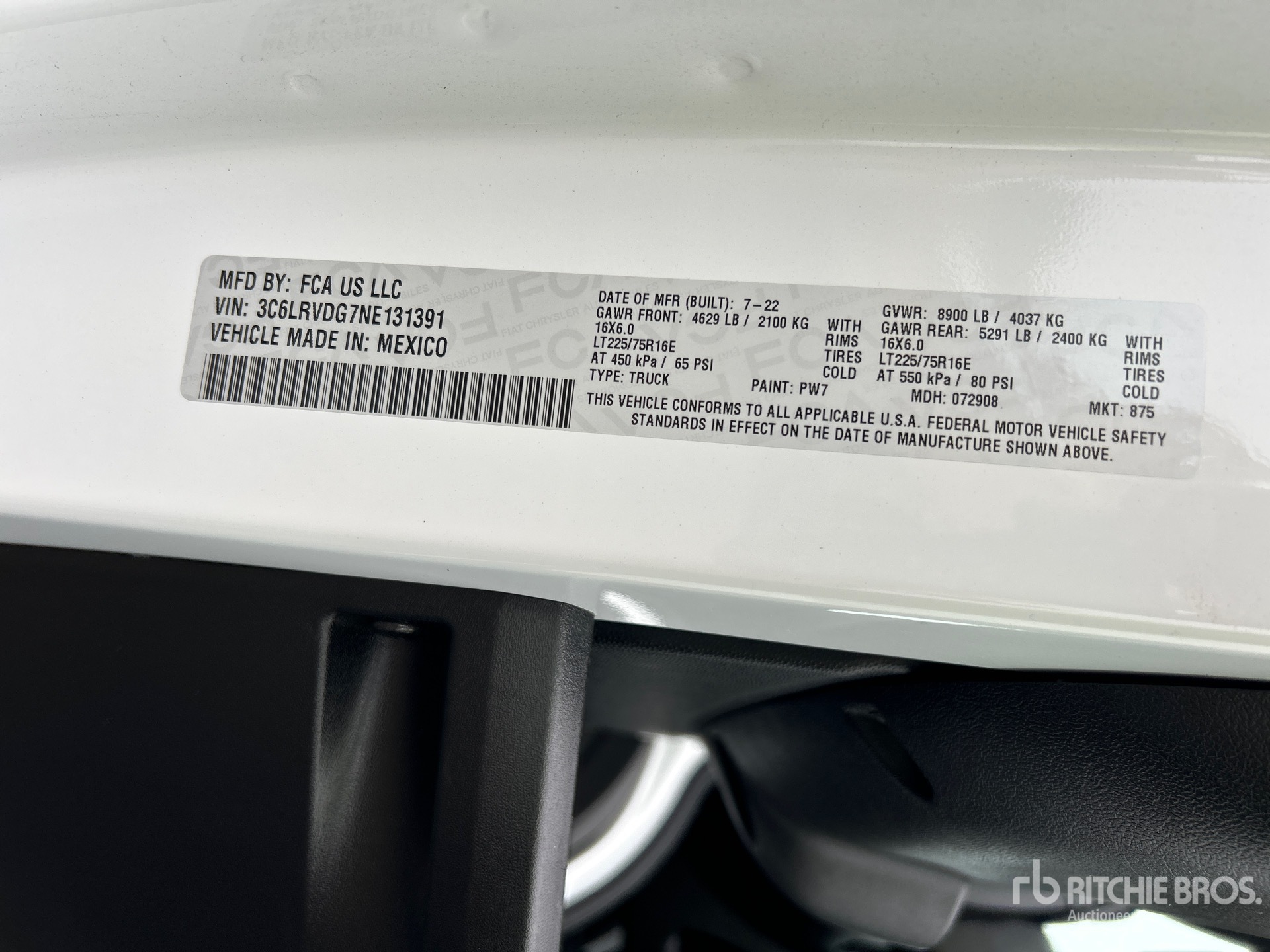 2022 Ram PROMASTER 2500