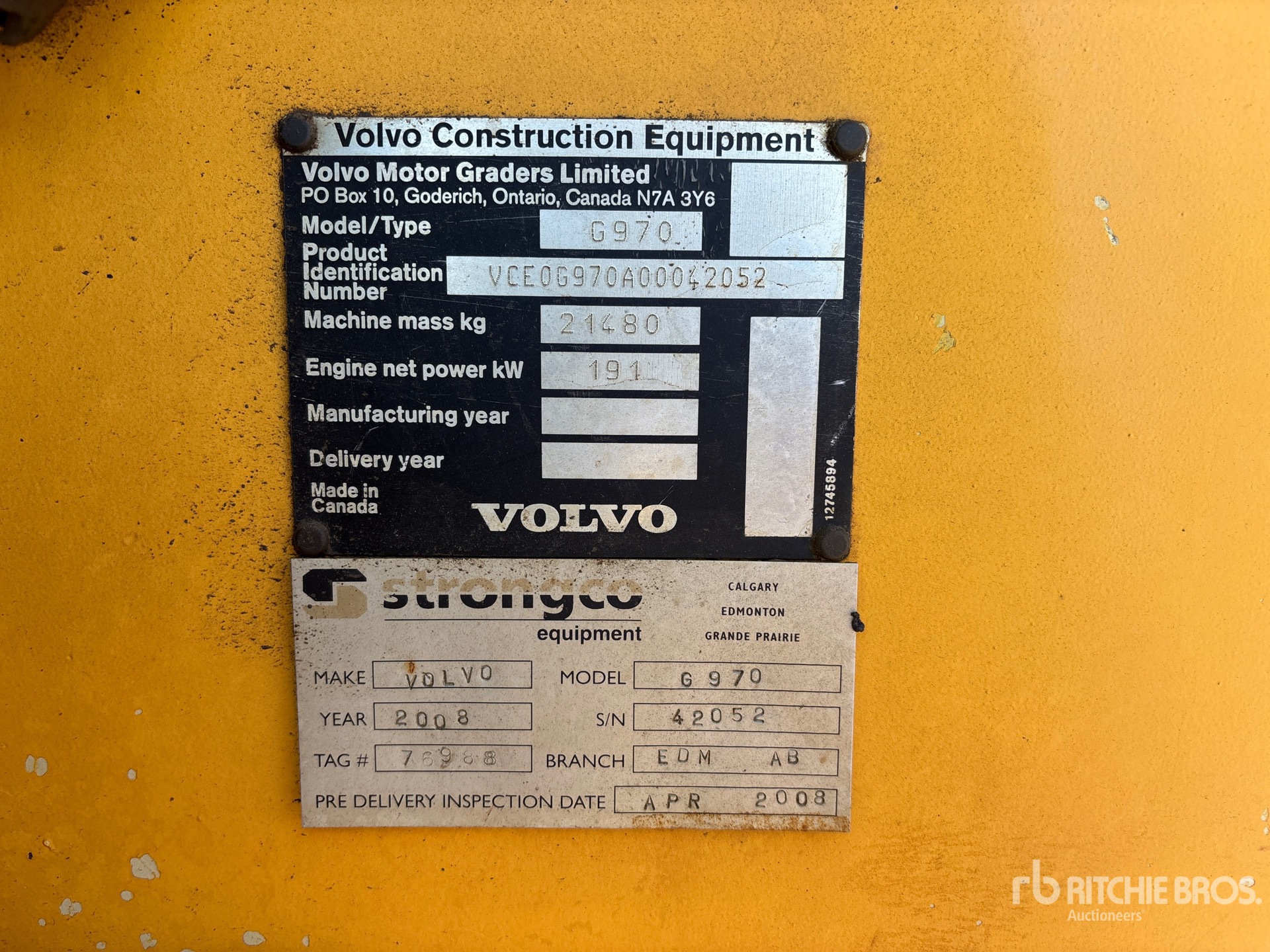 2008 Volvo G970